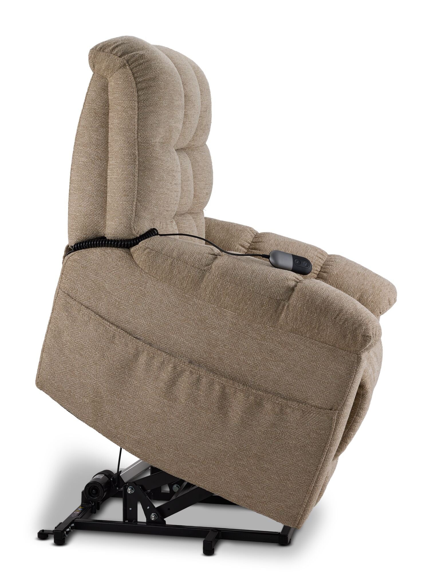 Veneto Power Lift Recliner - Beige - Image 6