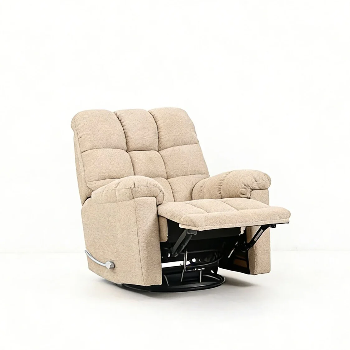 Veneto Swivel Recliner - Beige - Image 3