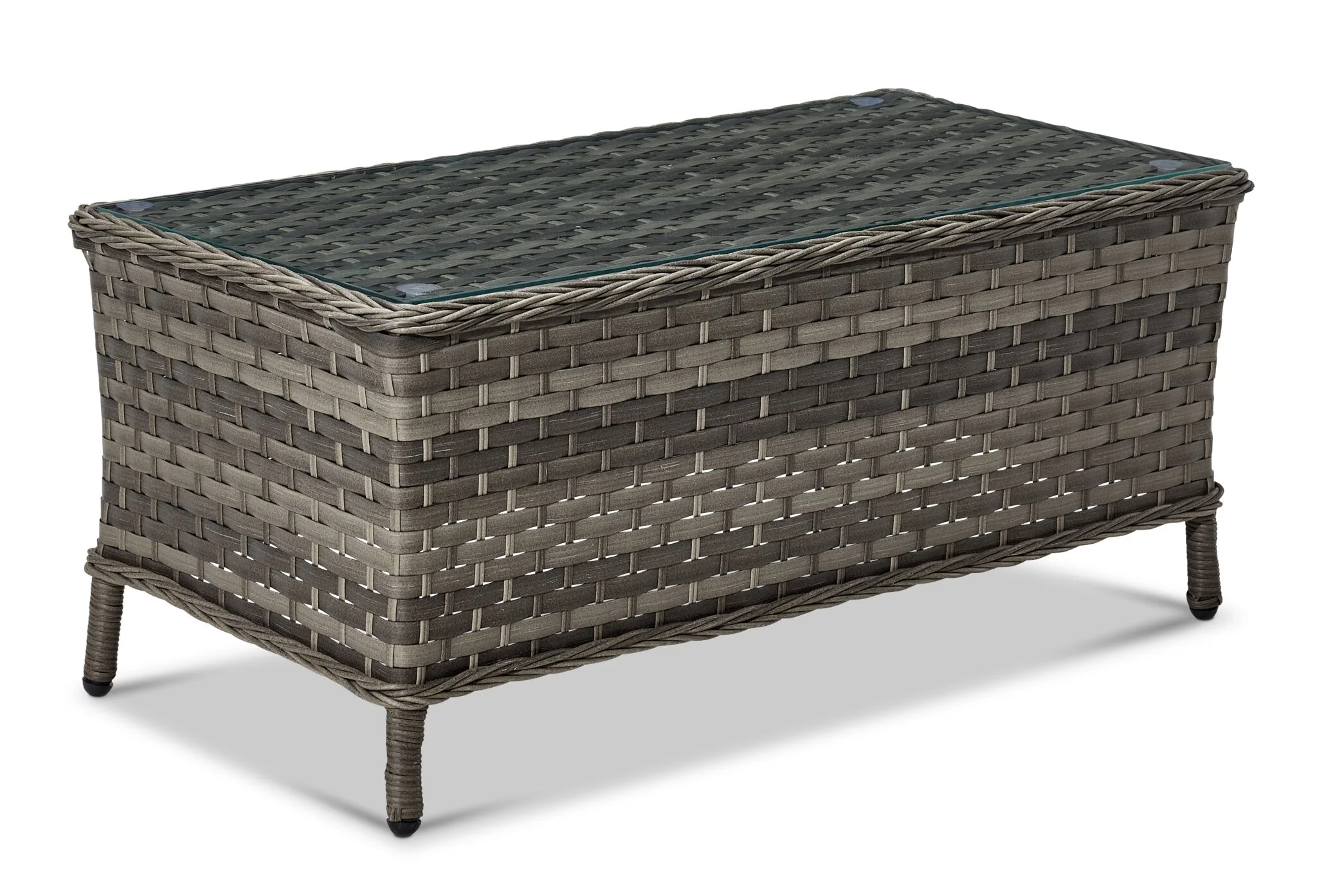 Veranda 4-Piece Outdoor Conversation Set - Grey, Blue - Image 5