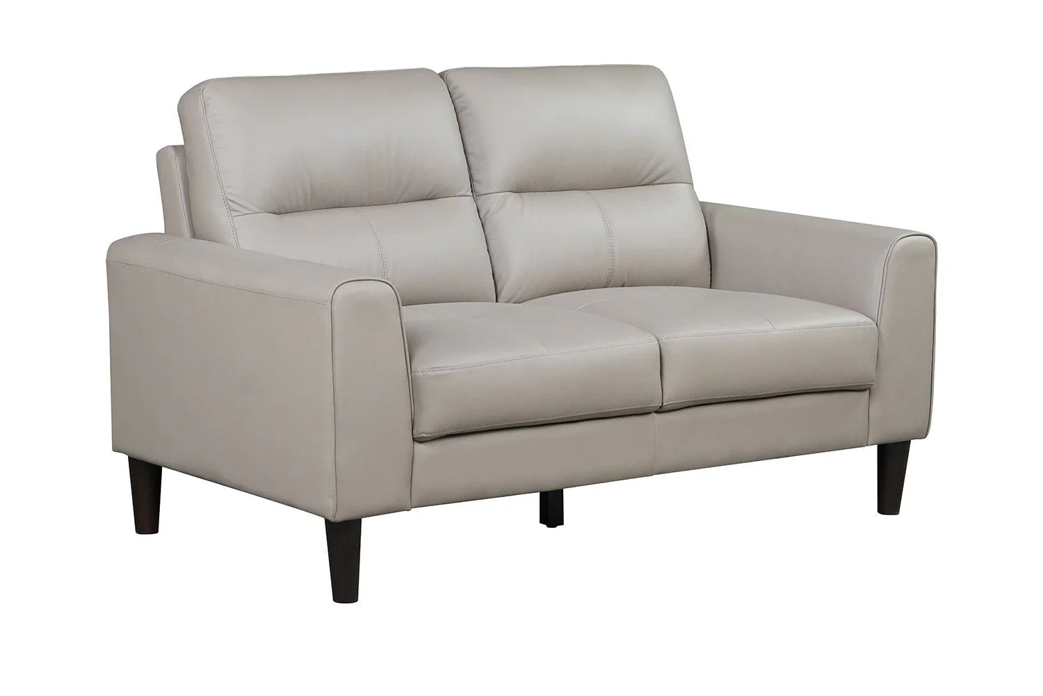 Verissimo Leather Sofa, Loveseat and Chair Set - Latte - Image 3