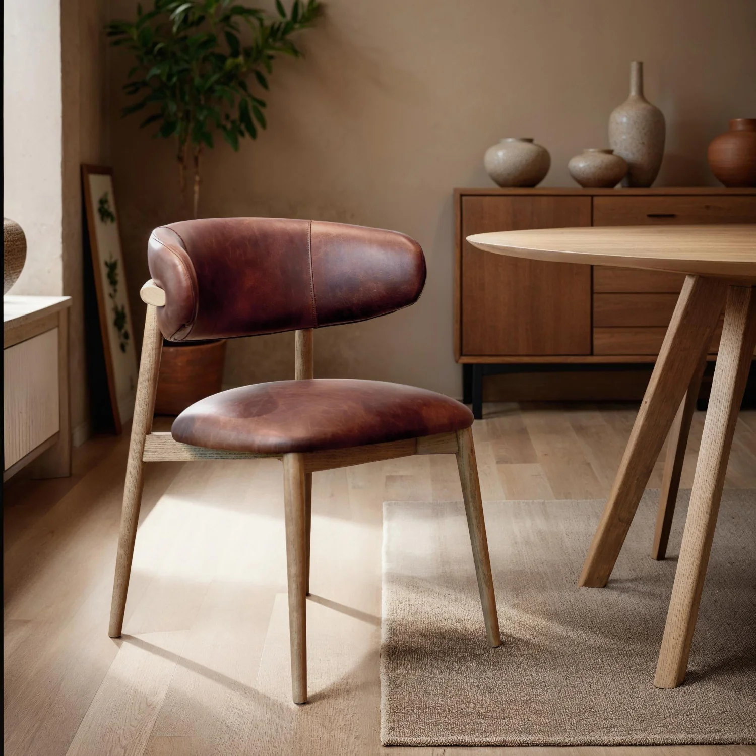 Veyda Dining Chair - Tobacco - Image 2