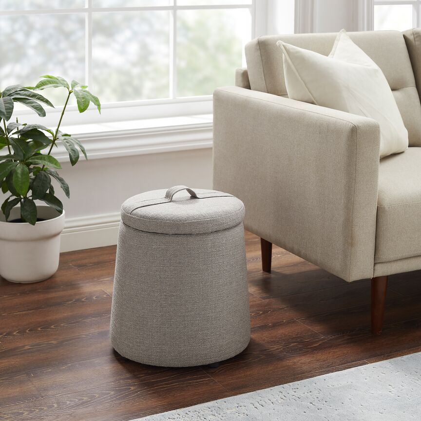 Victoria Storage Ottoman - Grey - Image 4