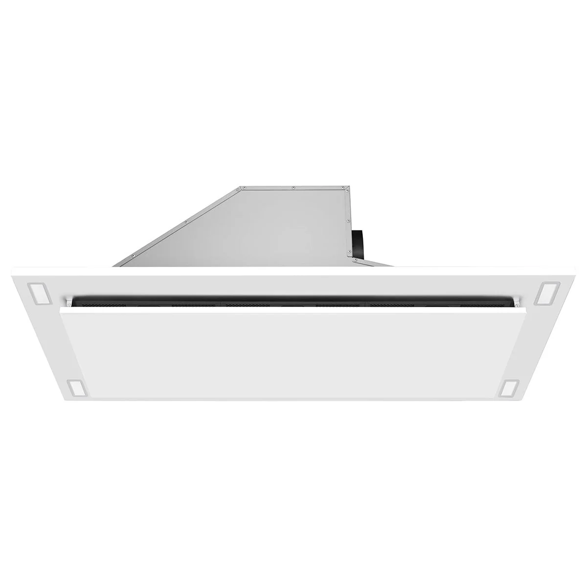 VICTORY Matte White 600 CFM Flush Ceiling Range Hood - Sunset-WH - Image 4