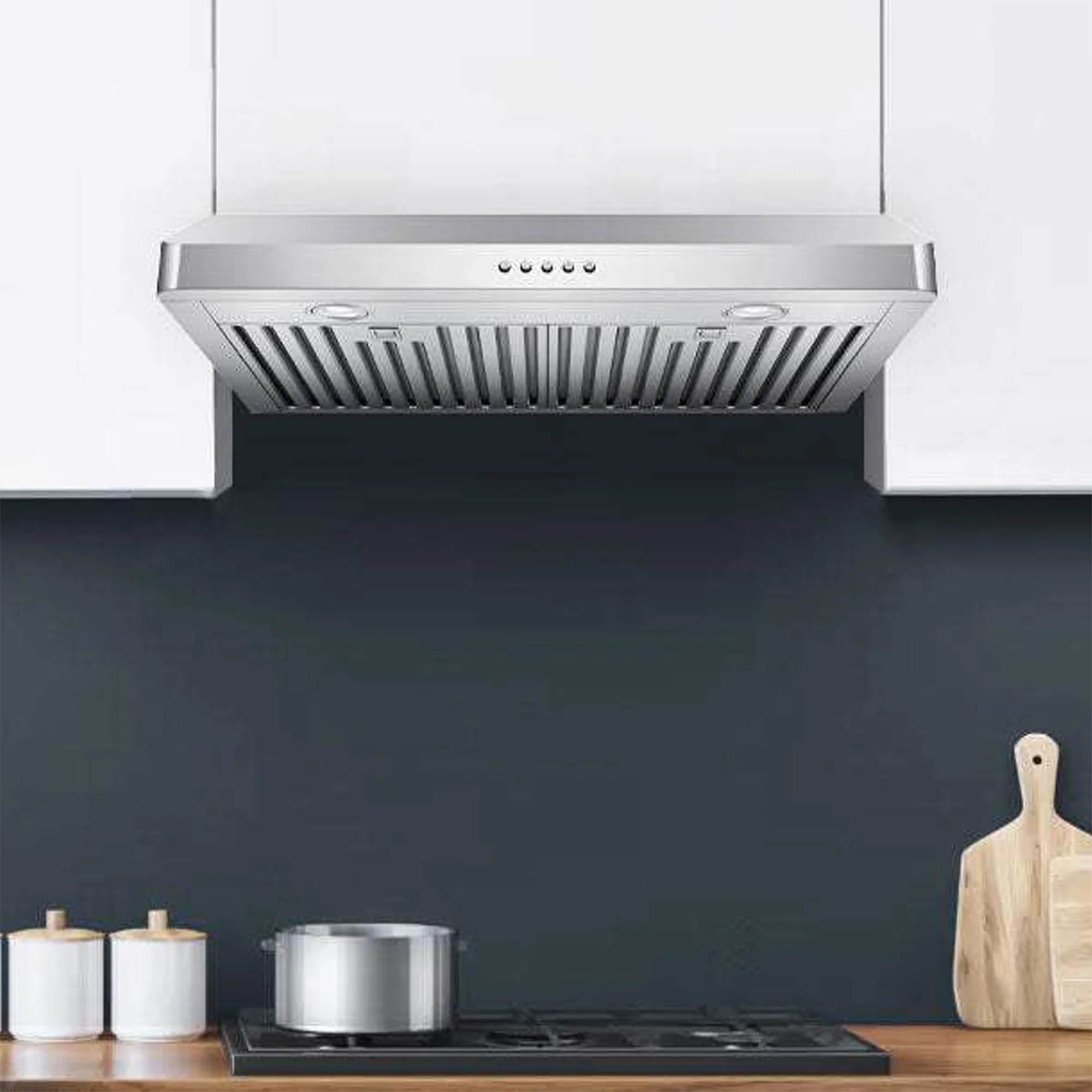 VICTORY Stainless Steel 36-Inch 600 CFM Under Cabinet Range Hood - Luna-M-36 - Image 2