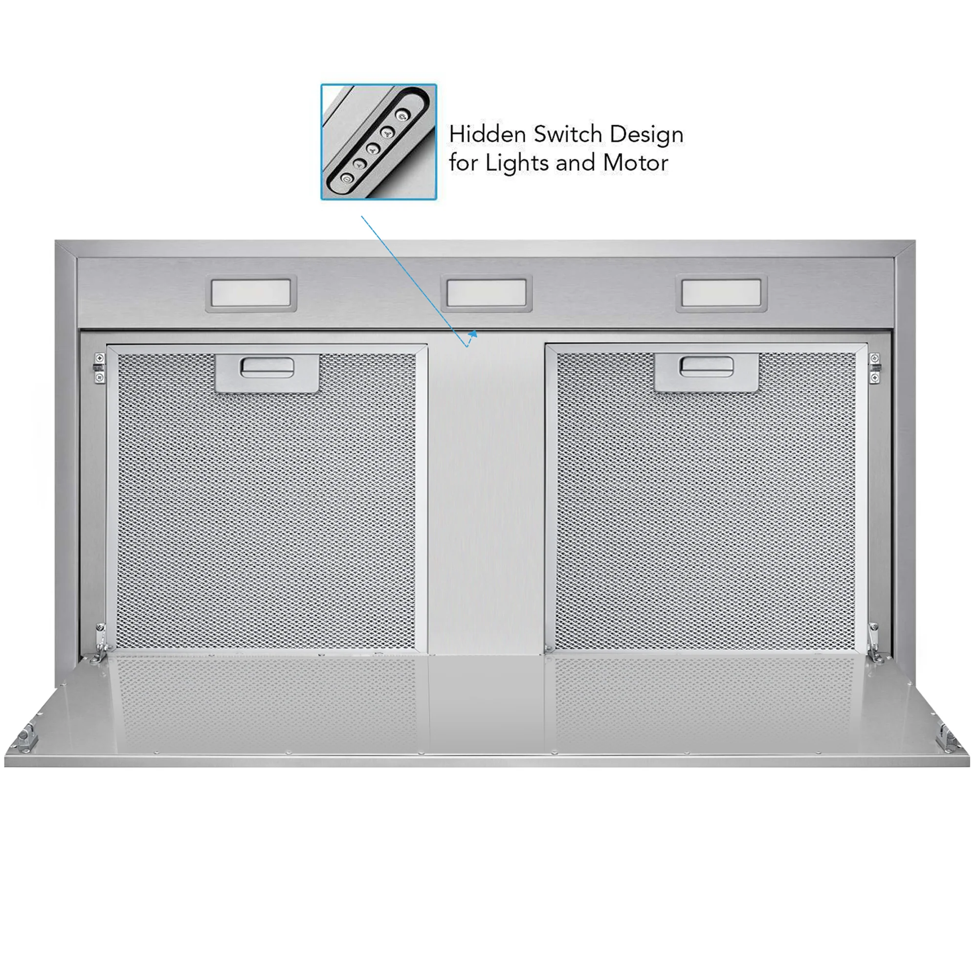 VICTORY Stainless Steel 36-Inch 700 CFM Insert Range Hood - X2-36 - Image 4