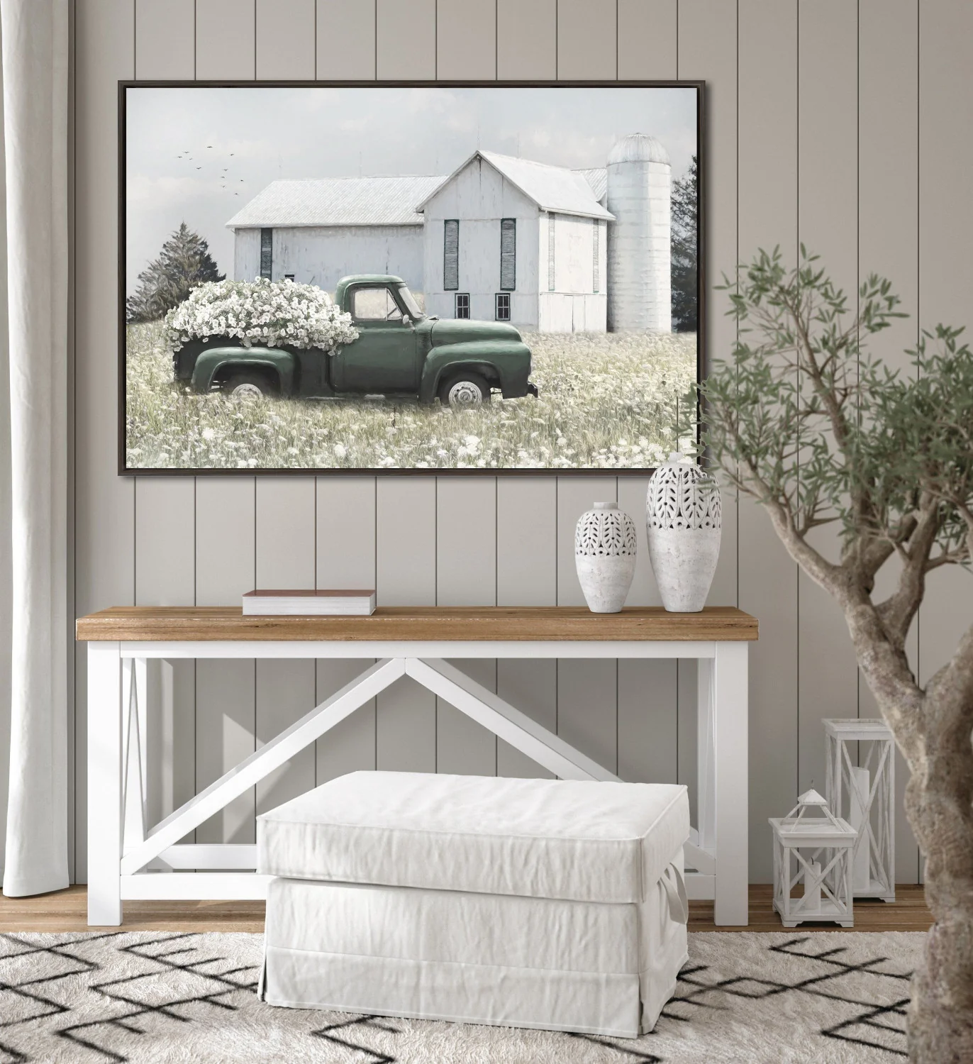 Vintage Ride Wall Art - White/Green - 30 X 45 - Image 2