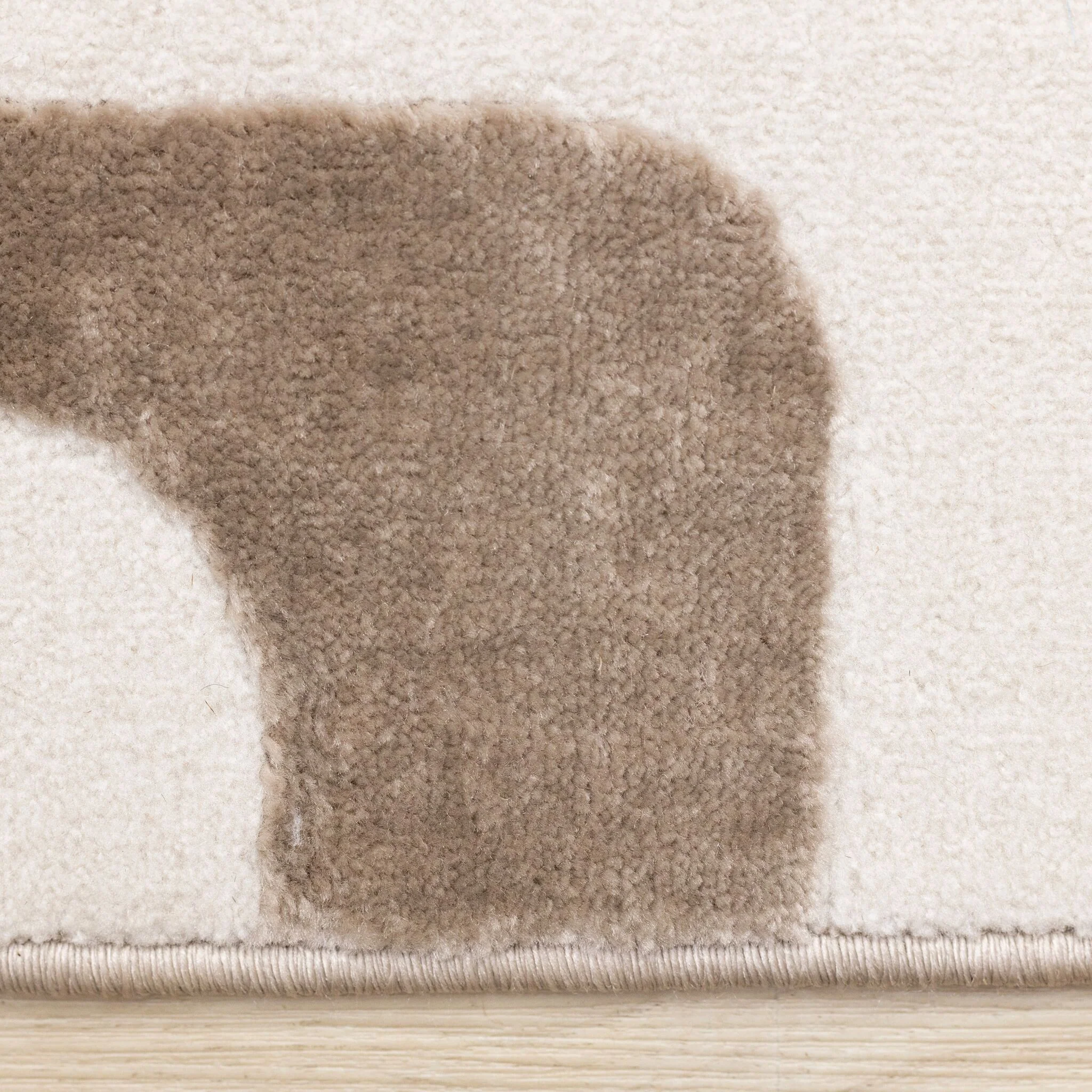 Vintage Vibes 7'10" x 10'6" Mid-Century Modern Area Rug - Brown, Cream - Image 4