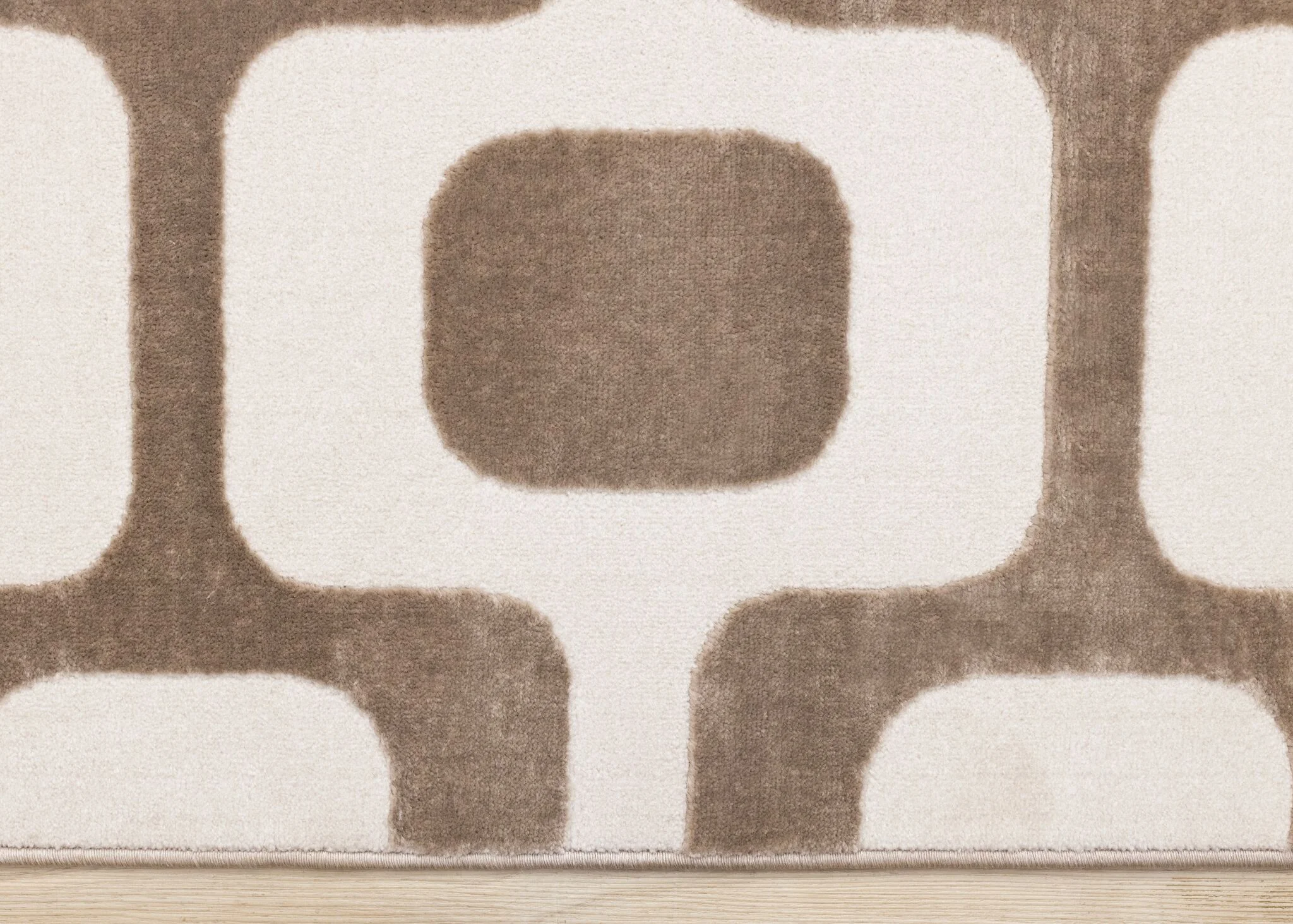 Vintage Vibes 7'10" x 10'6" Mid-Century Modern Area Rug - Brown, Cream - Image 5