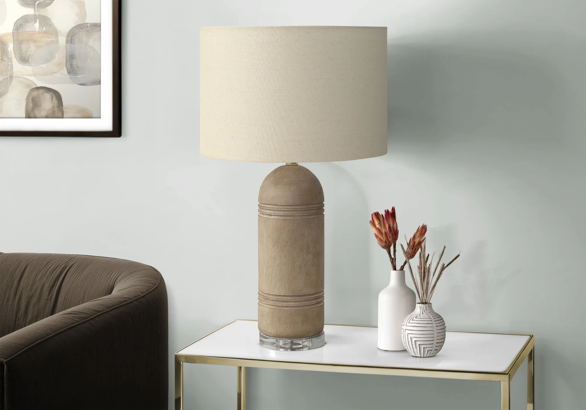 Vire Table Lamp - Brown - Image 2