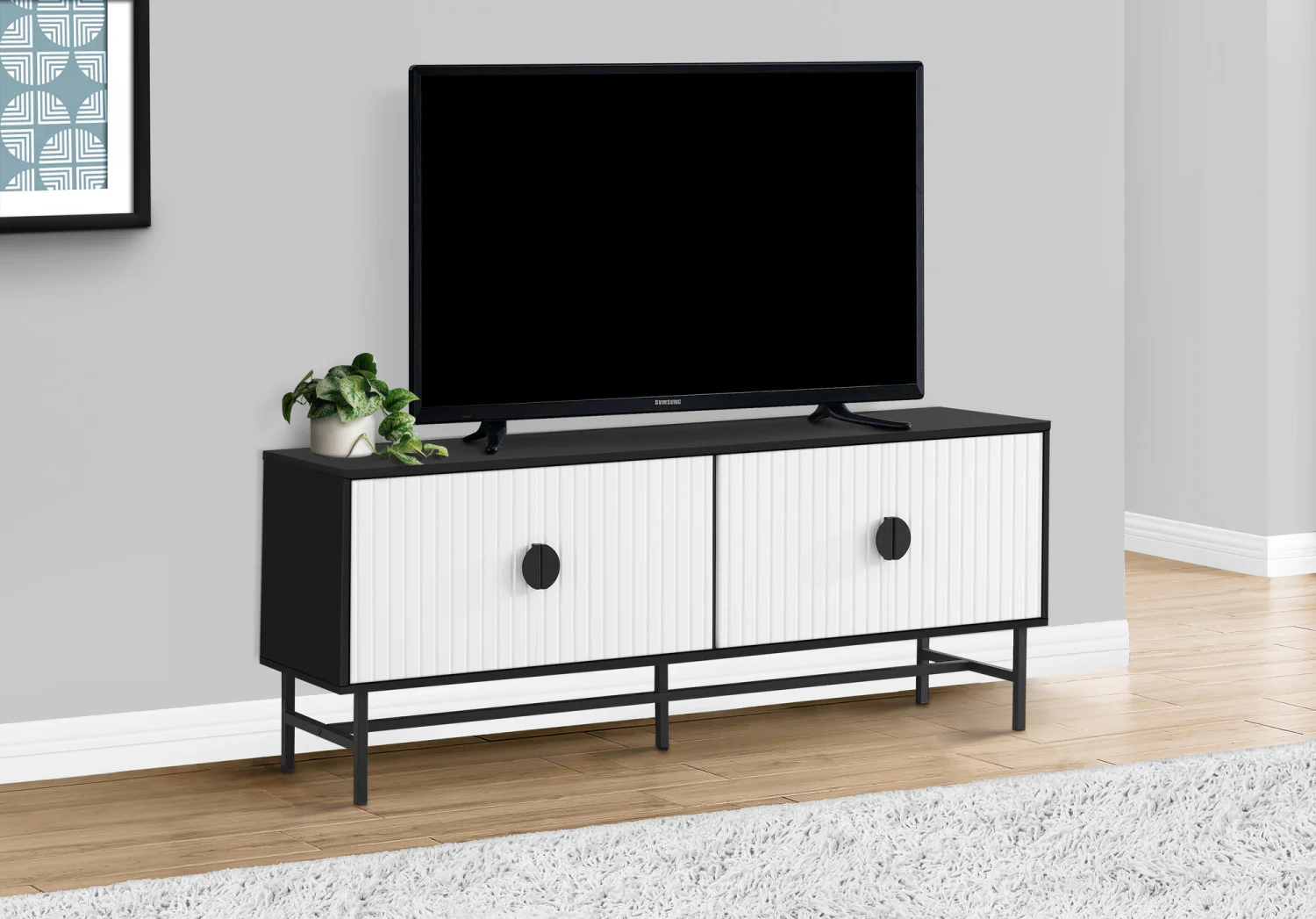 Vision 59" TV Stand - Black - Image 2