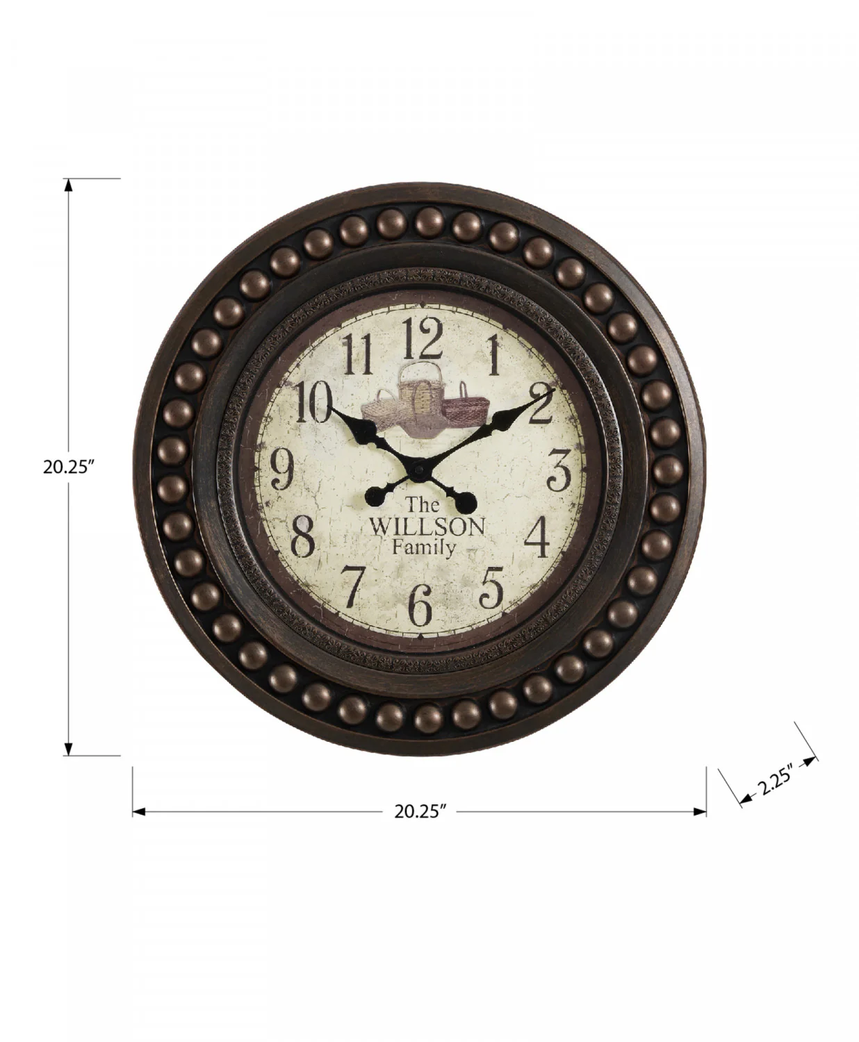 Vita Clock - Brown - Image 3