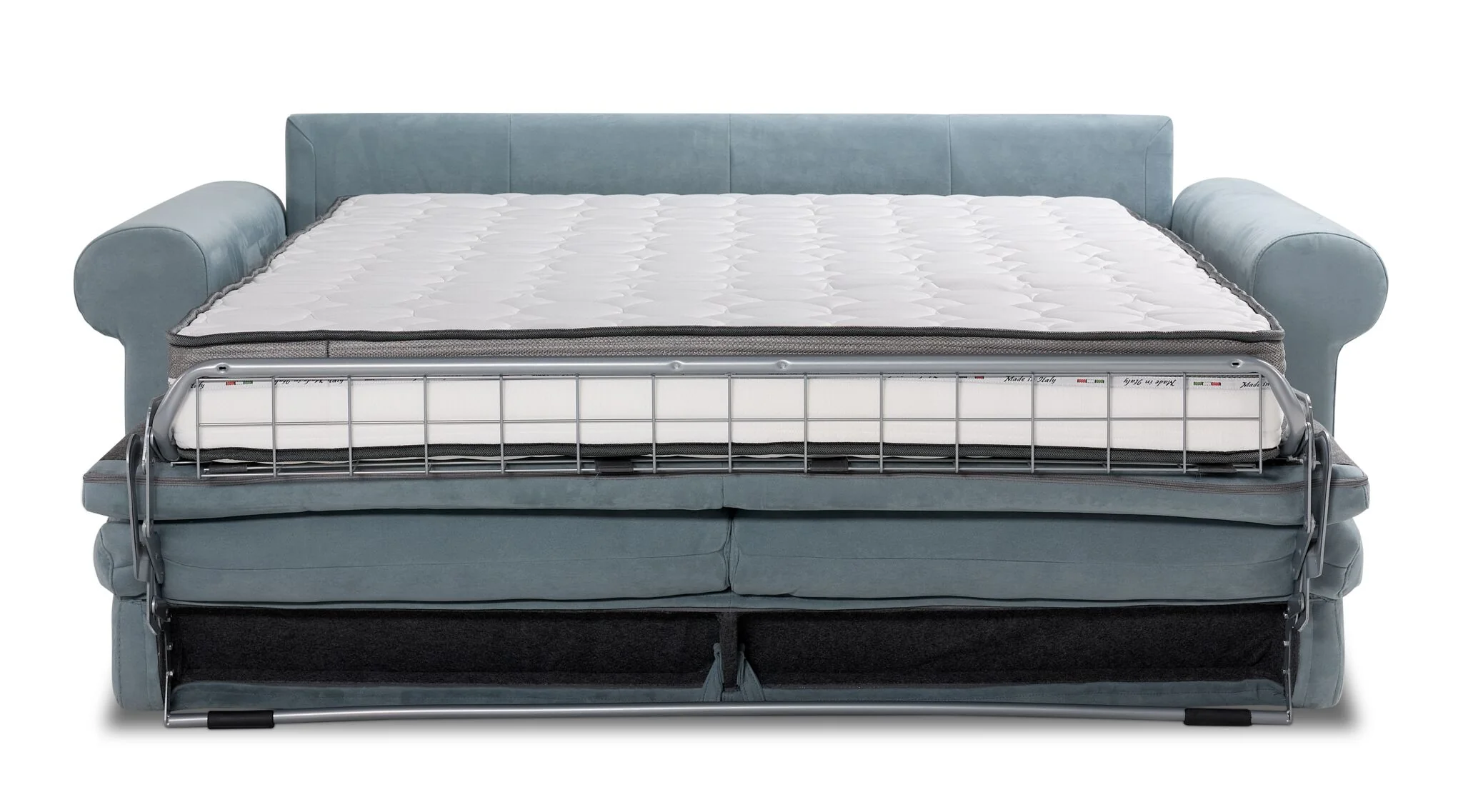 Vito Queen Sofa Bed - Blue - Image 2