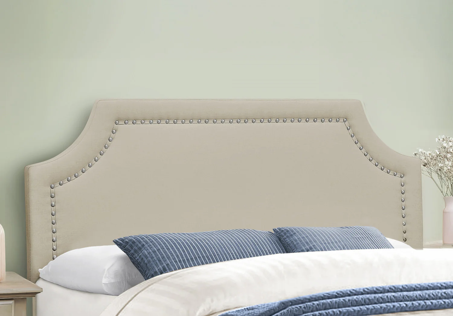 Vivian Queen Bed - Beige - Image 4