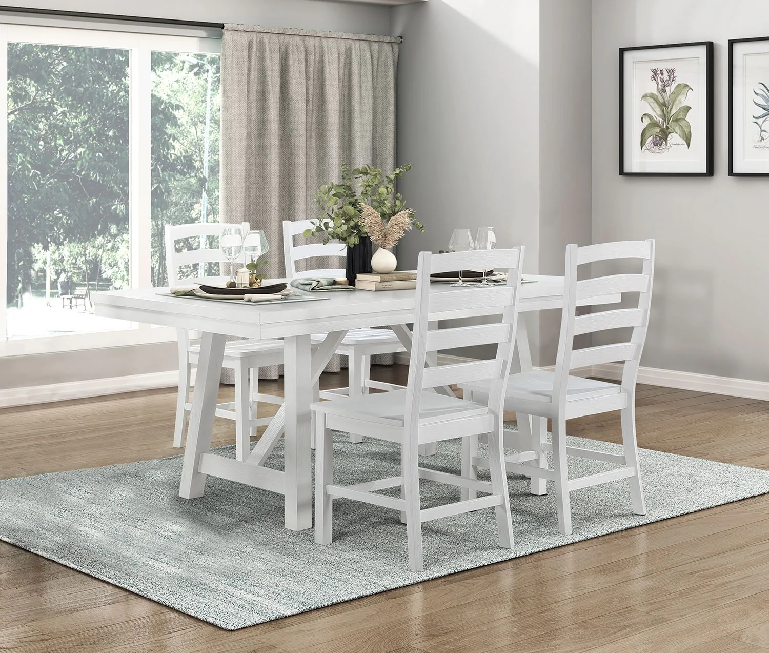 Vivid 5-Piece Dining Set - White - Image 5