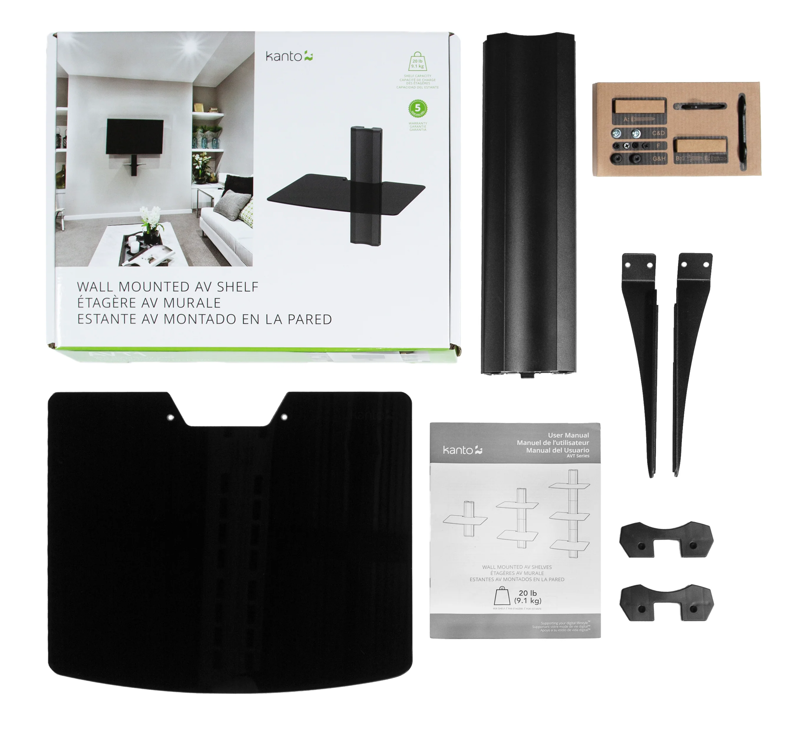Wall Mounted Floating AV Shelf - AVT1 - Image 7