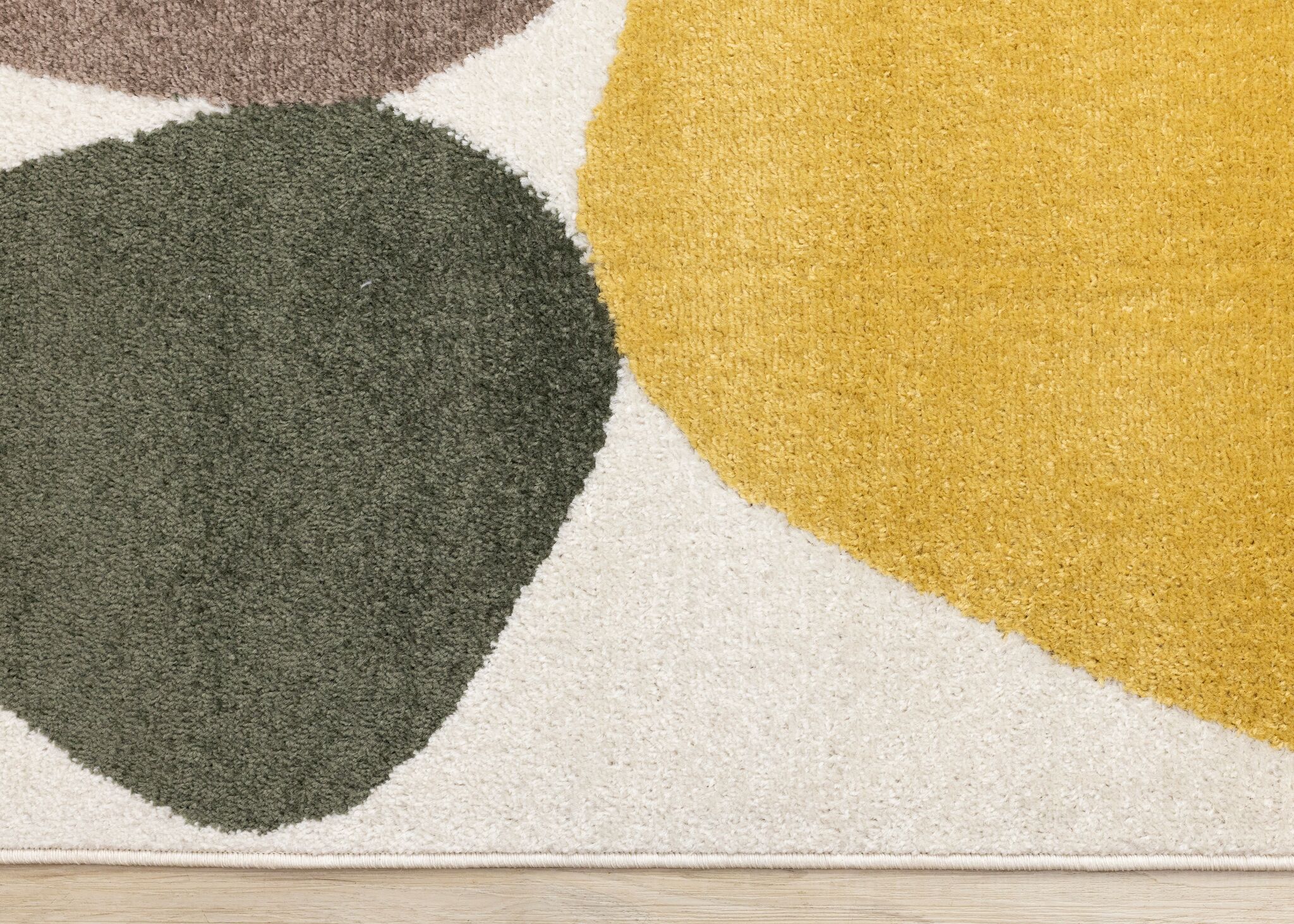 Warm Elements 5'3" x 7'7" Pebbles Design Area Rug - Cream - Image 7