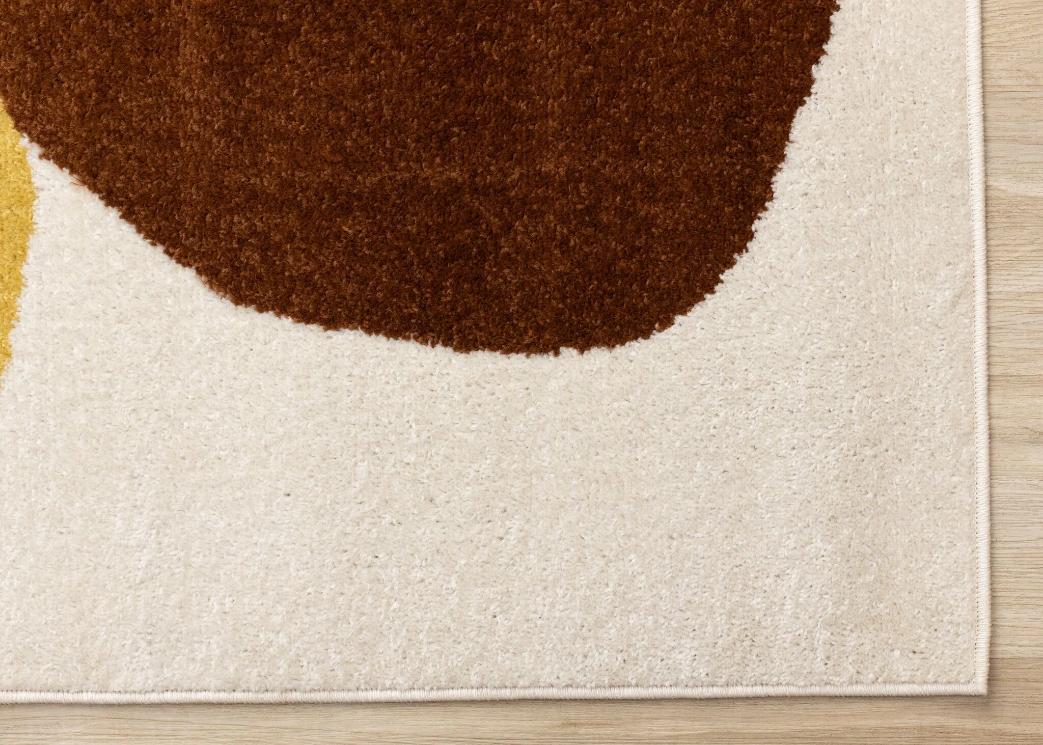 Warm Elements 7'10" x 10'6" Pebbles Design Area Rug - Cream - Image 4