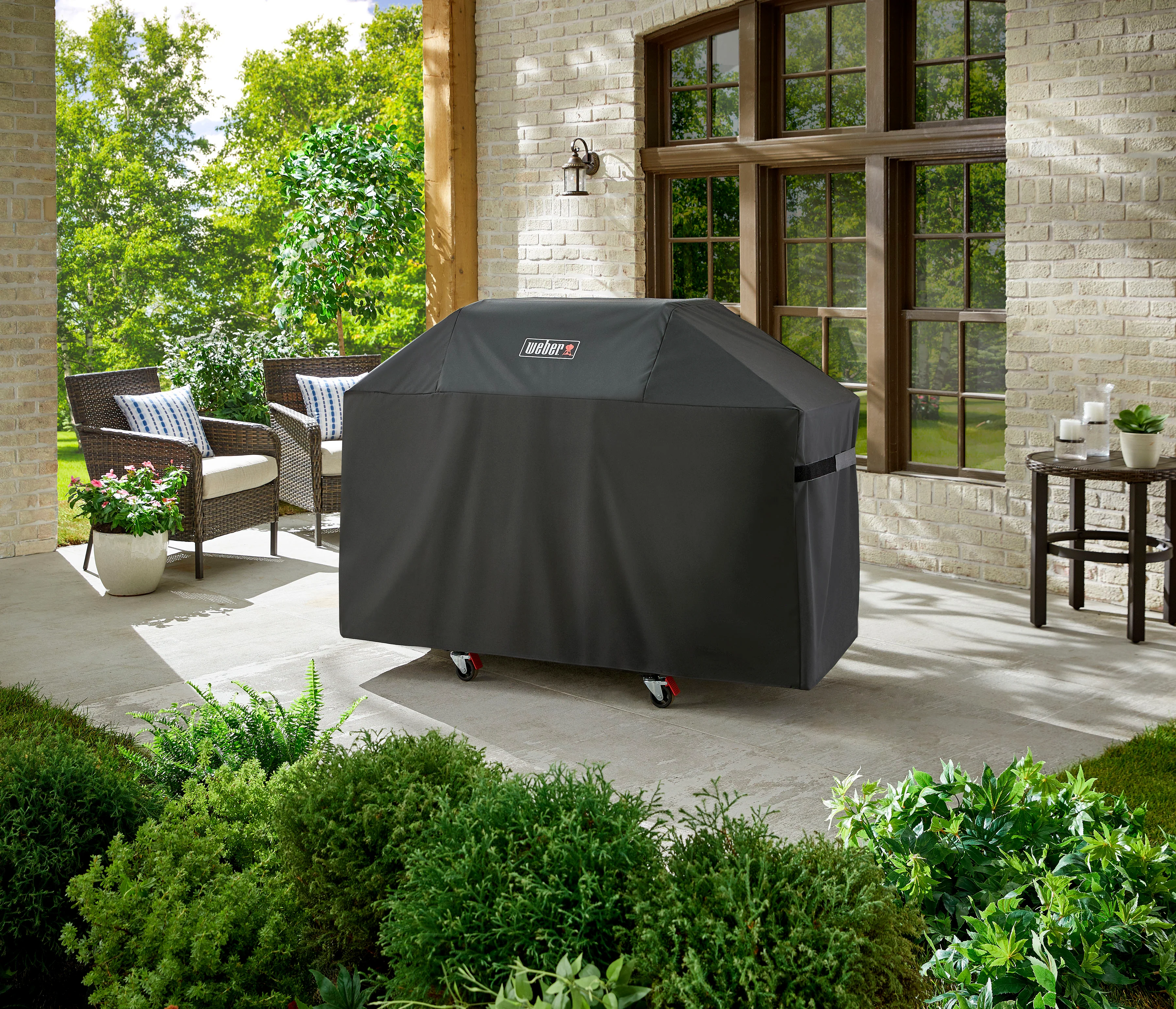 Weber Black Premium Grill Cover - Genesis 300 Series - 7757 - Image 3