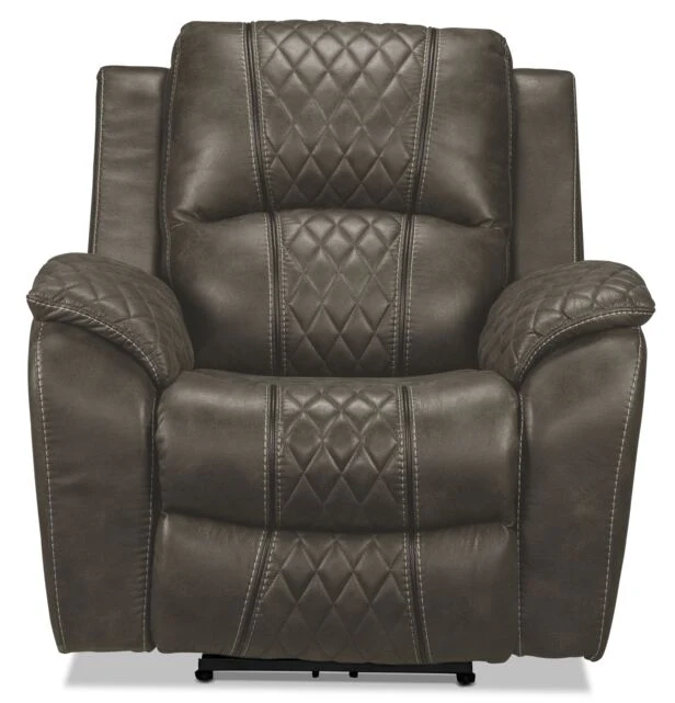 Wesley Dual Power Recliner - Granite - Image 5
