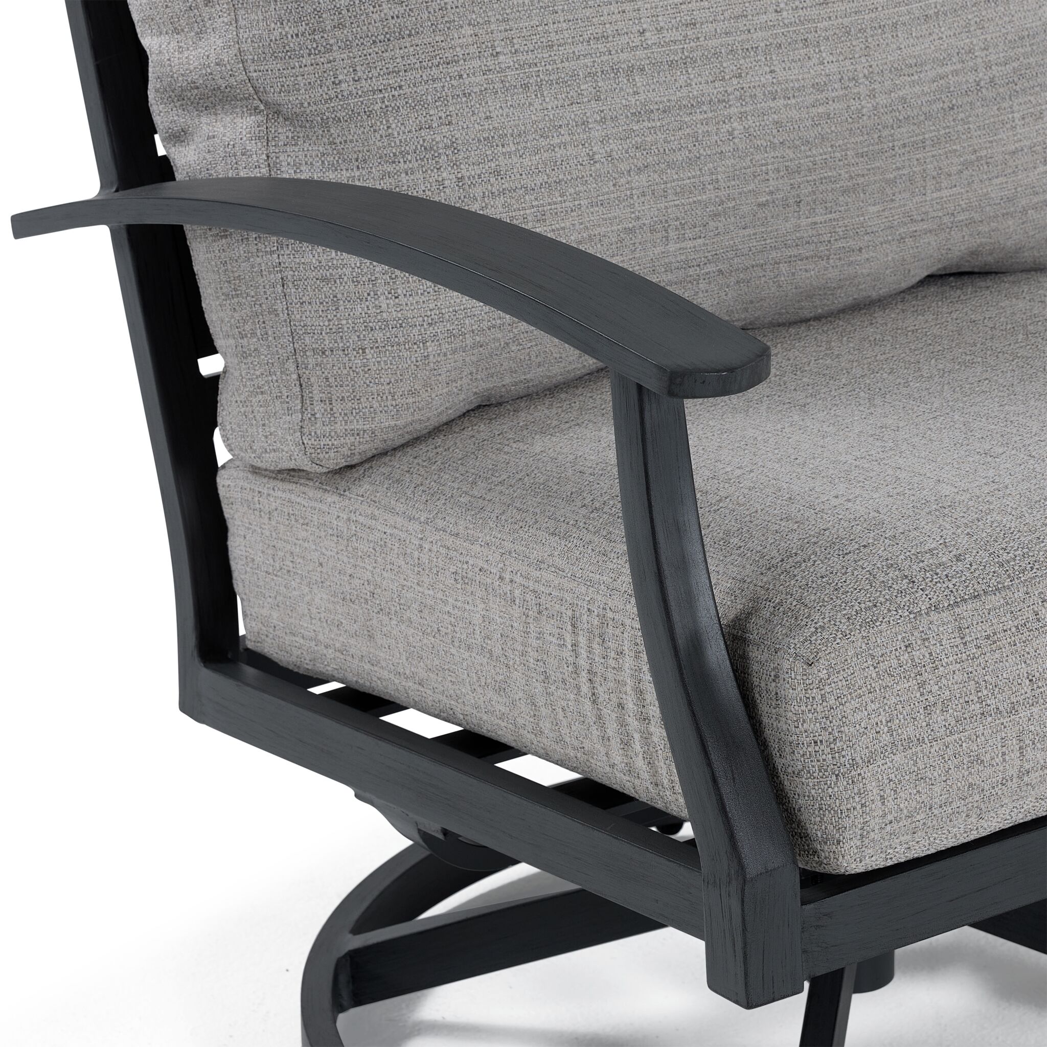 West Lake - Outdoor Swivel Chair - Grey - Image 4