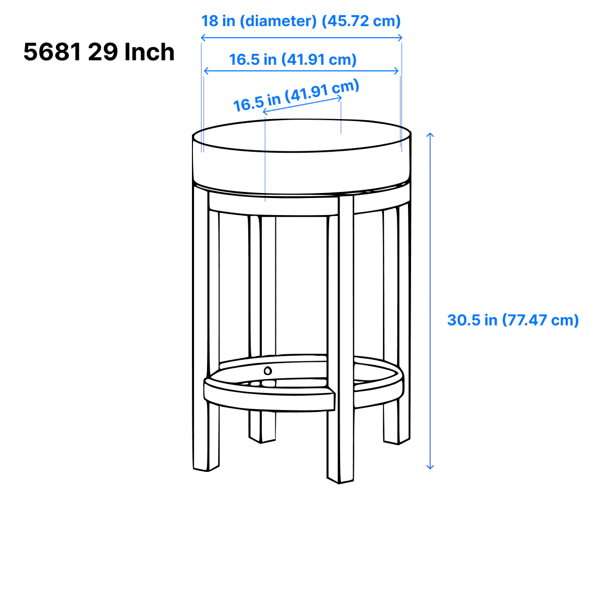 Westby Bar Stool - Brown - Set of Two - Image 5