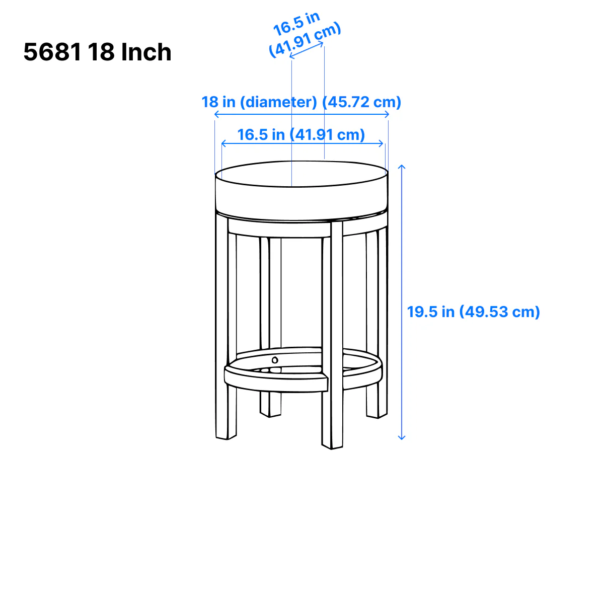 Westby Dining Stool - Green - Set of Two - Image 5