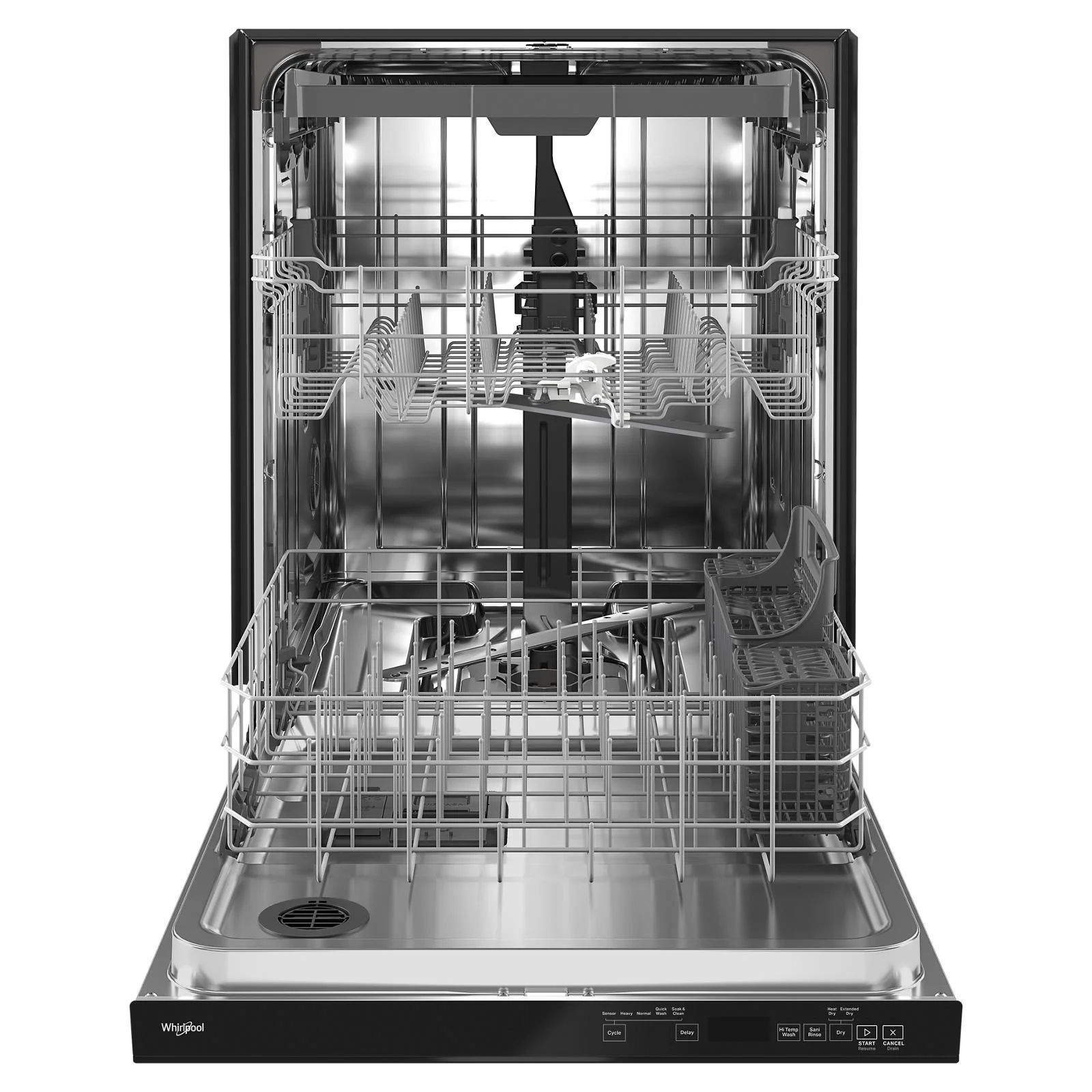 Whirlpool 24" Black Dishwasher with 3rd Rack (47 dBA) - WDTA50SAKB - Image 2