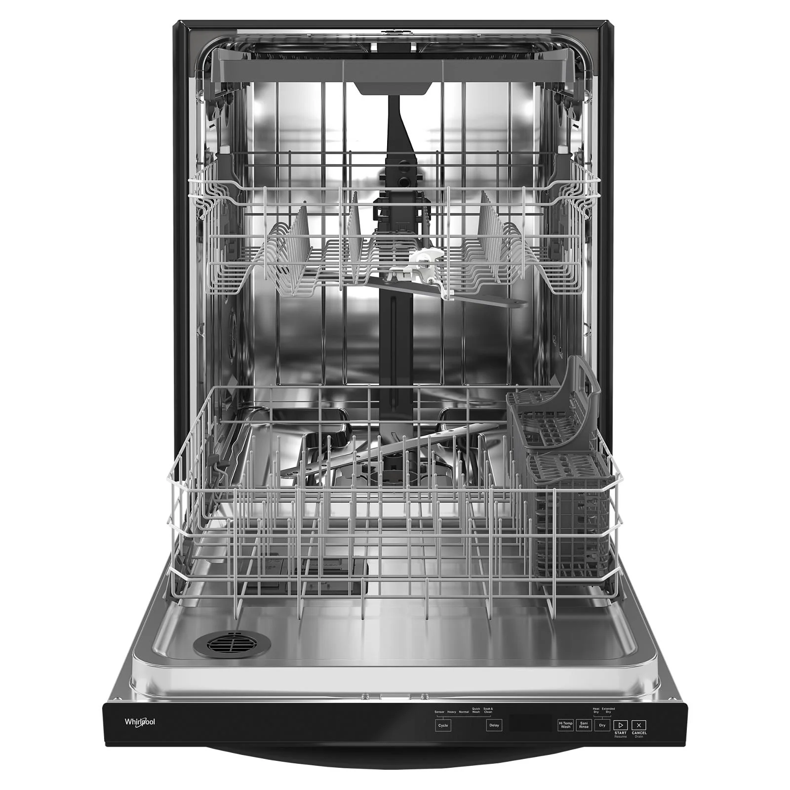 Whirlpool 24" Black Large Capacity Dishwasher with 3rd Rack (47 dBA) - WDT750SAKB - Image 3