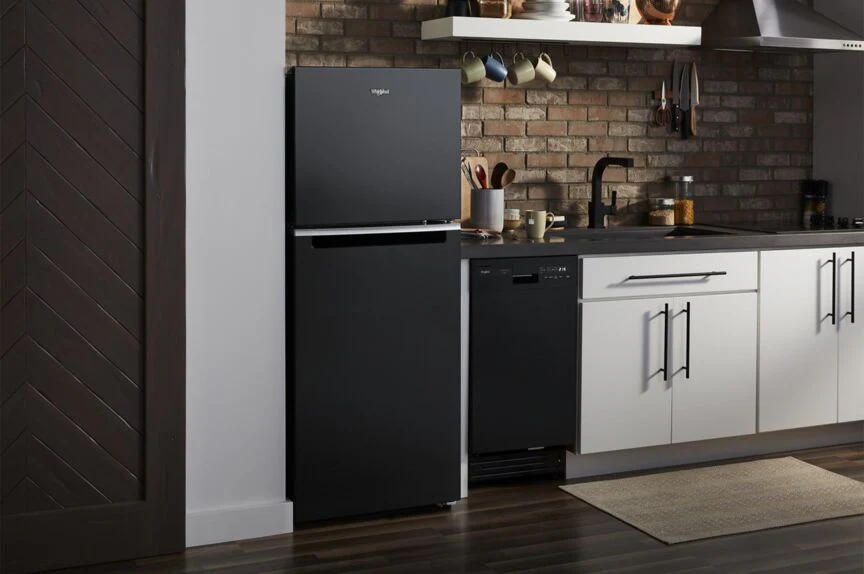 Whirlpool 24" 11.6 Cu. Ft. Black Counter-Depth Top-Freezer Refrigerator - WRT112CZJB - Image 4