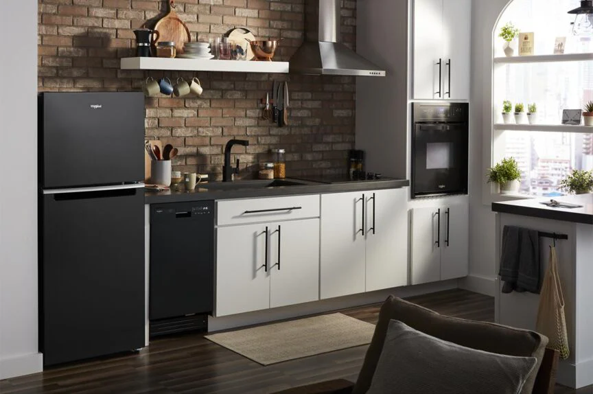 Whirlpool 24" 11.6 Cu. Ft. Black Counter-Depth Top-Freezer Refrigerator - WRT112CZJB - Image 5