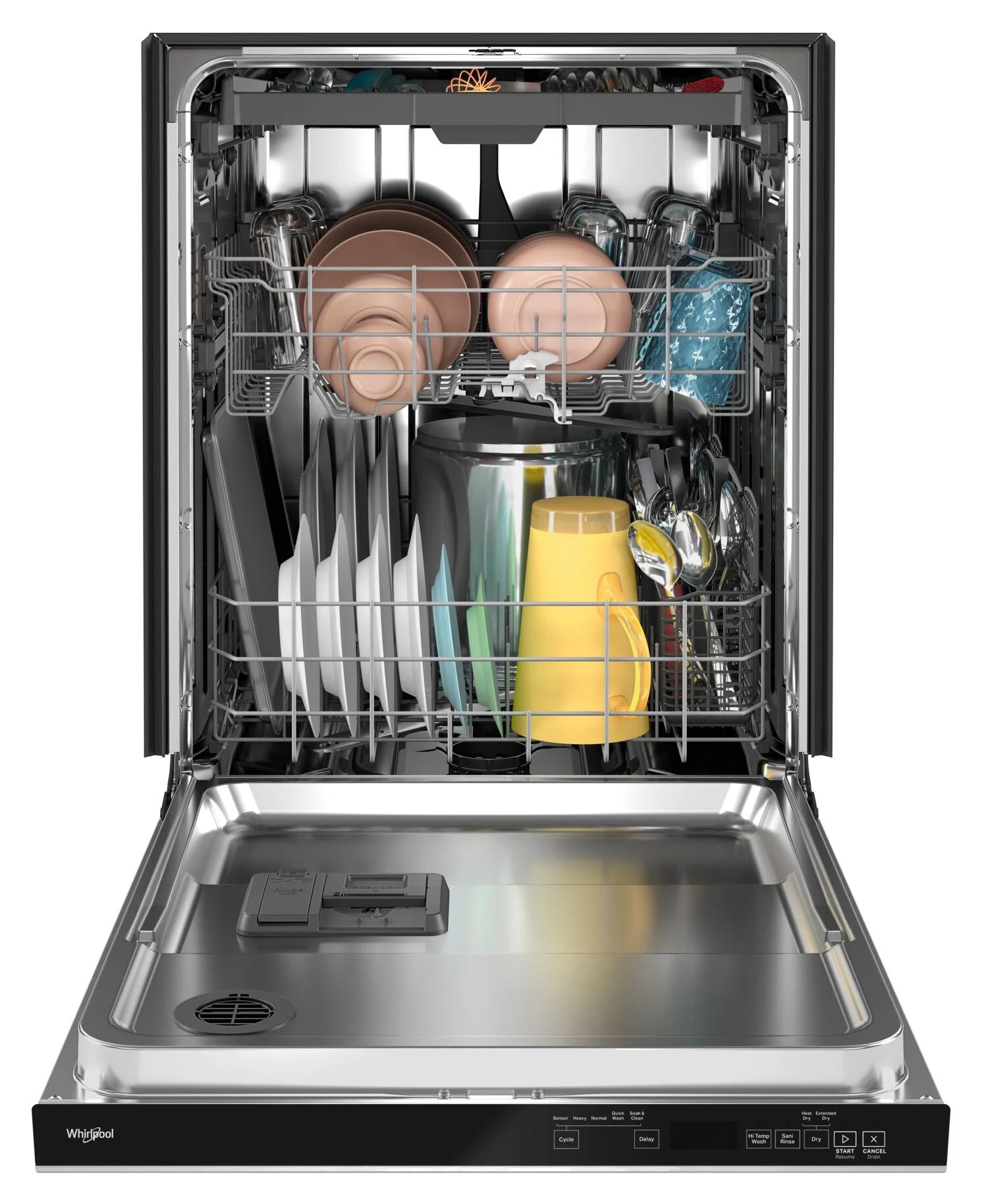 Whirlpool 24" Fingerprint Resistant Stainless Steel Dishwasher with 3rd Rack (47 dBA) - WDTA50SAKZ - Image 3