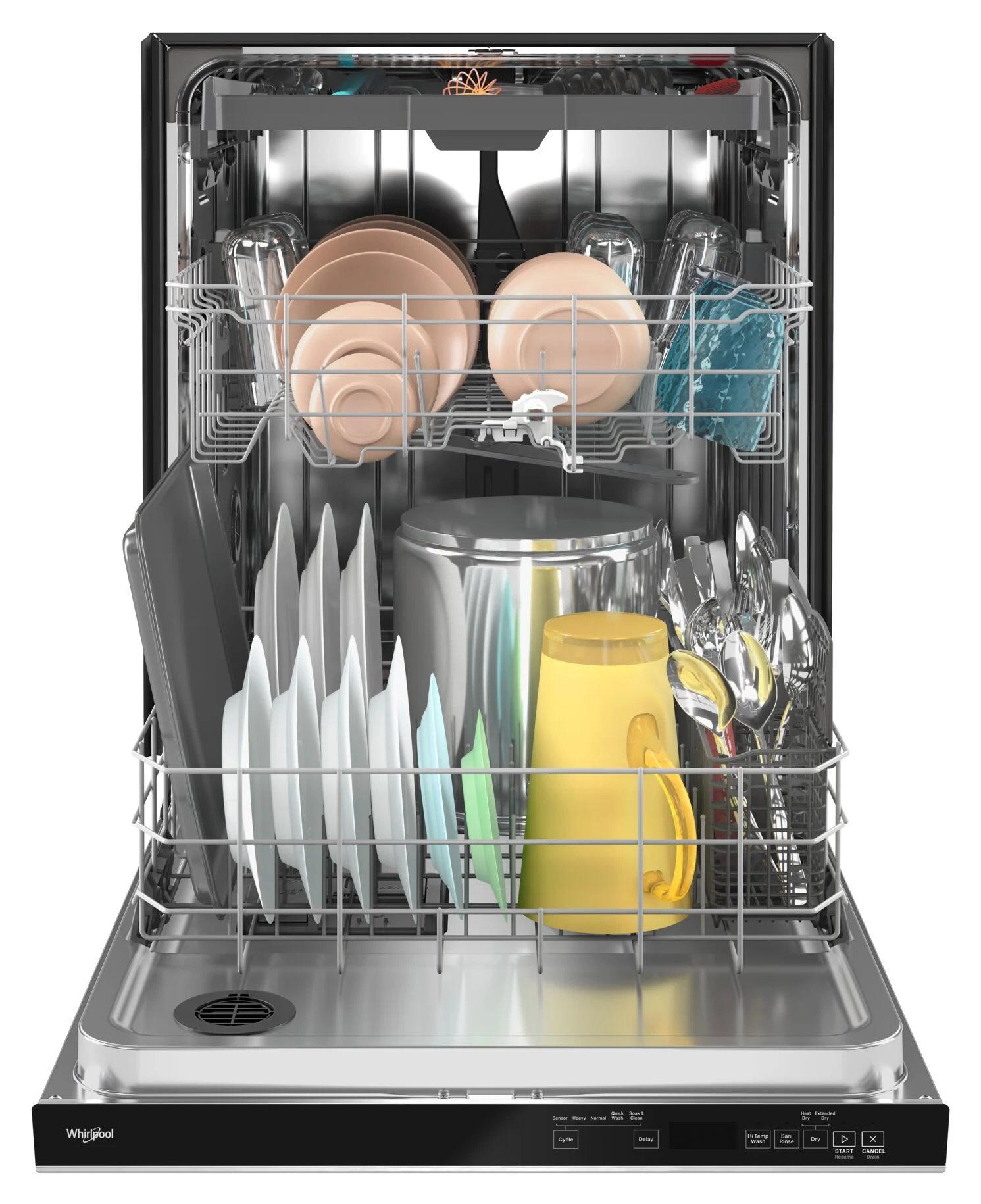 Whirlpool 24" Fingerprint Resistant Stainless Steel Dishwasher with 3rd Rack (47 dBA) - WDTA50SAKZ - Image 4