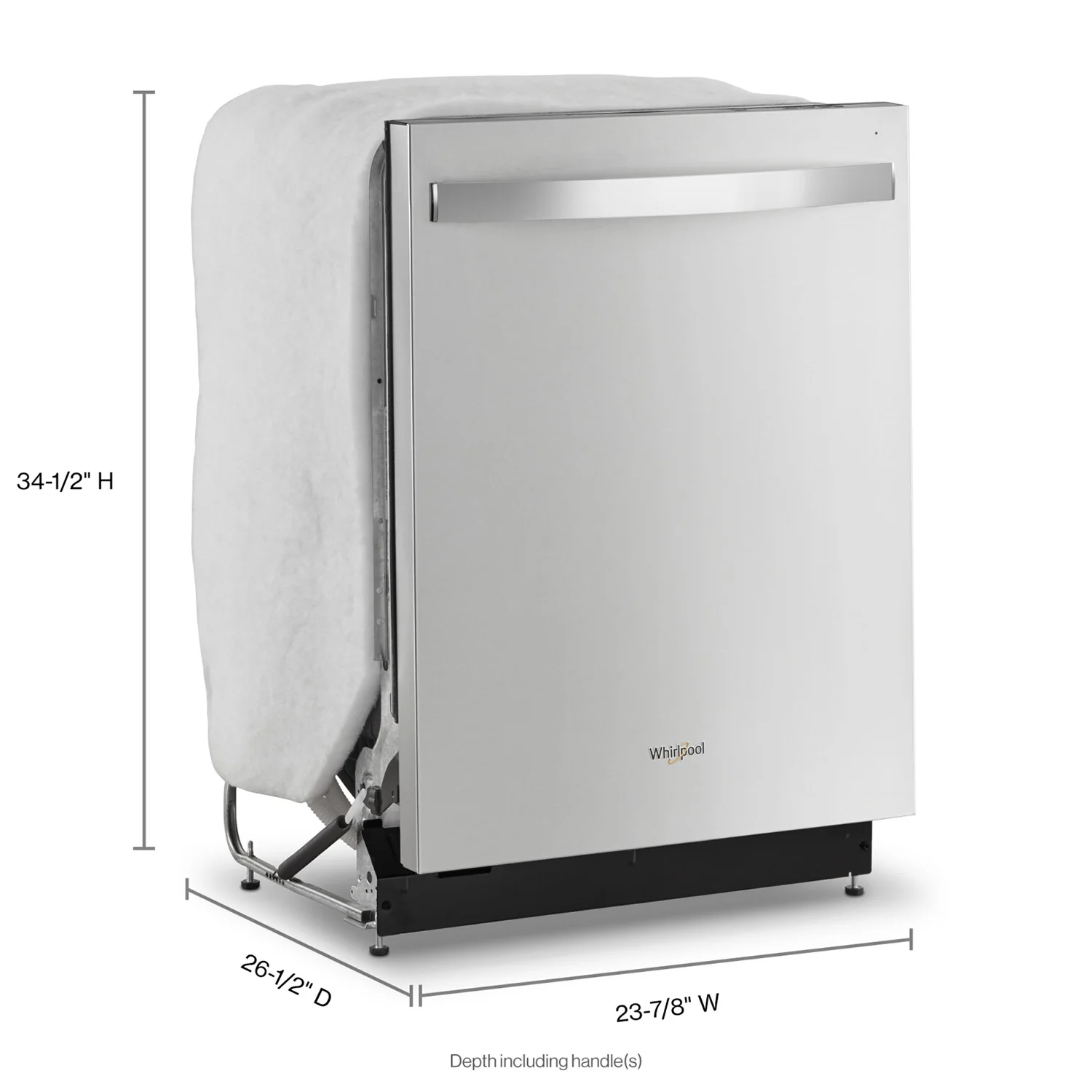 Whirlpool 24" Fingerprint Resistant Stainless Steel Dishwasher with 3rd Rack (51 dBA) - WDT730HAMZ - Image 2
