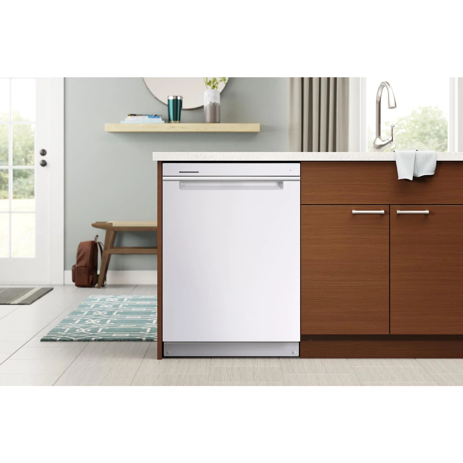 Whirlpool 24" White Dishwasher with 3rd Rack (47 dBA) - WDTA50SAKW - Image 2