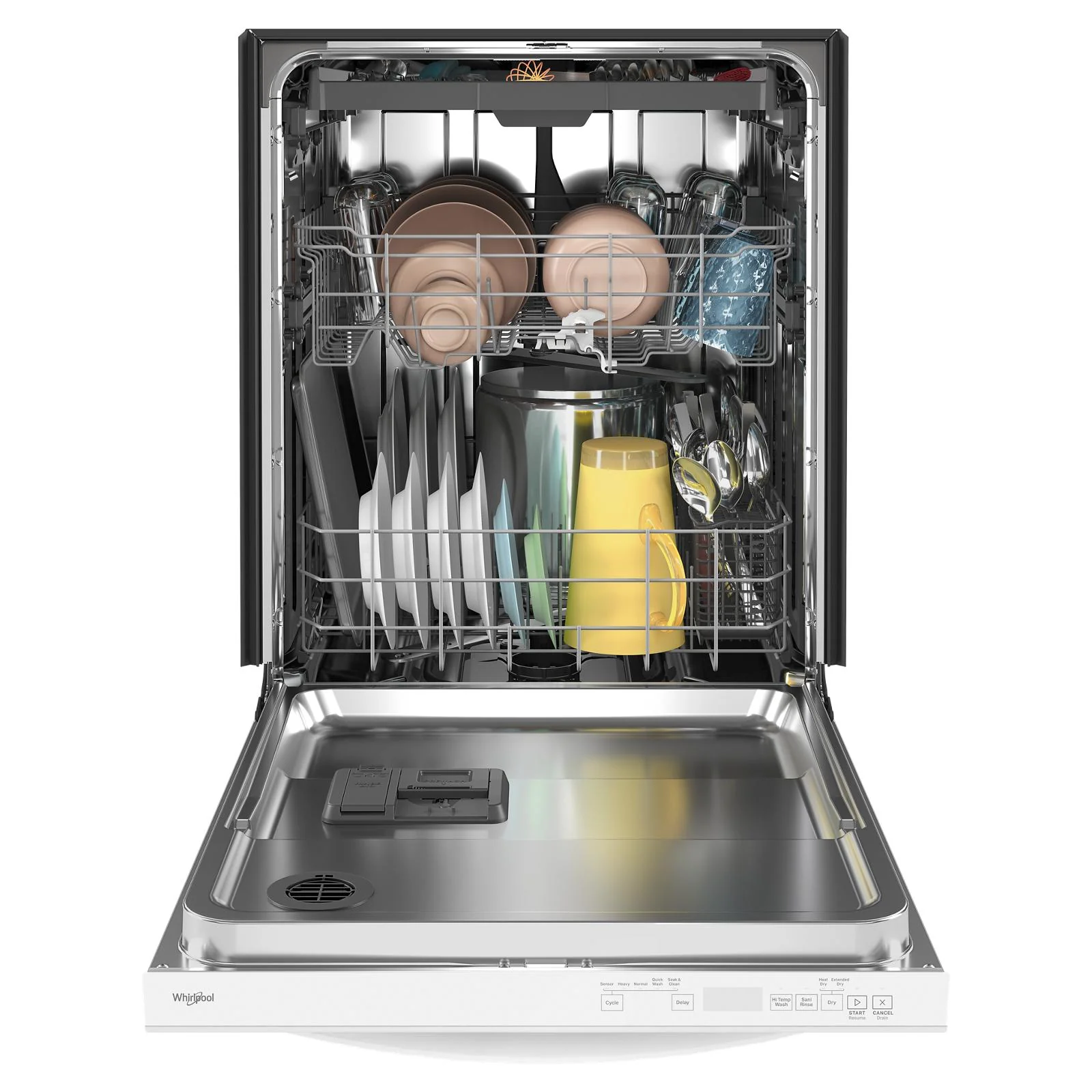 Whirlpool 24" White Large Capacity Dishwasher with 3rd Rack (47 dBA) - WDT750SAKW - Image 5
