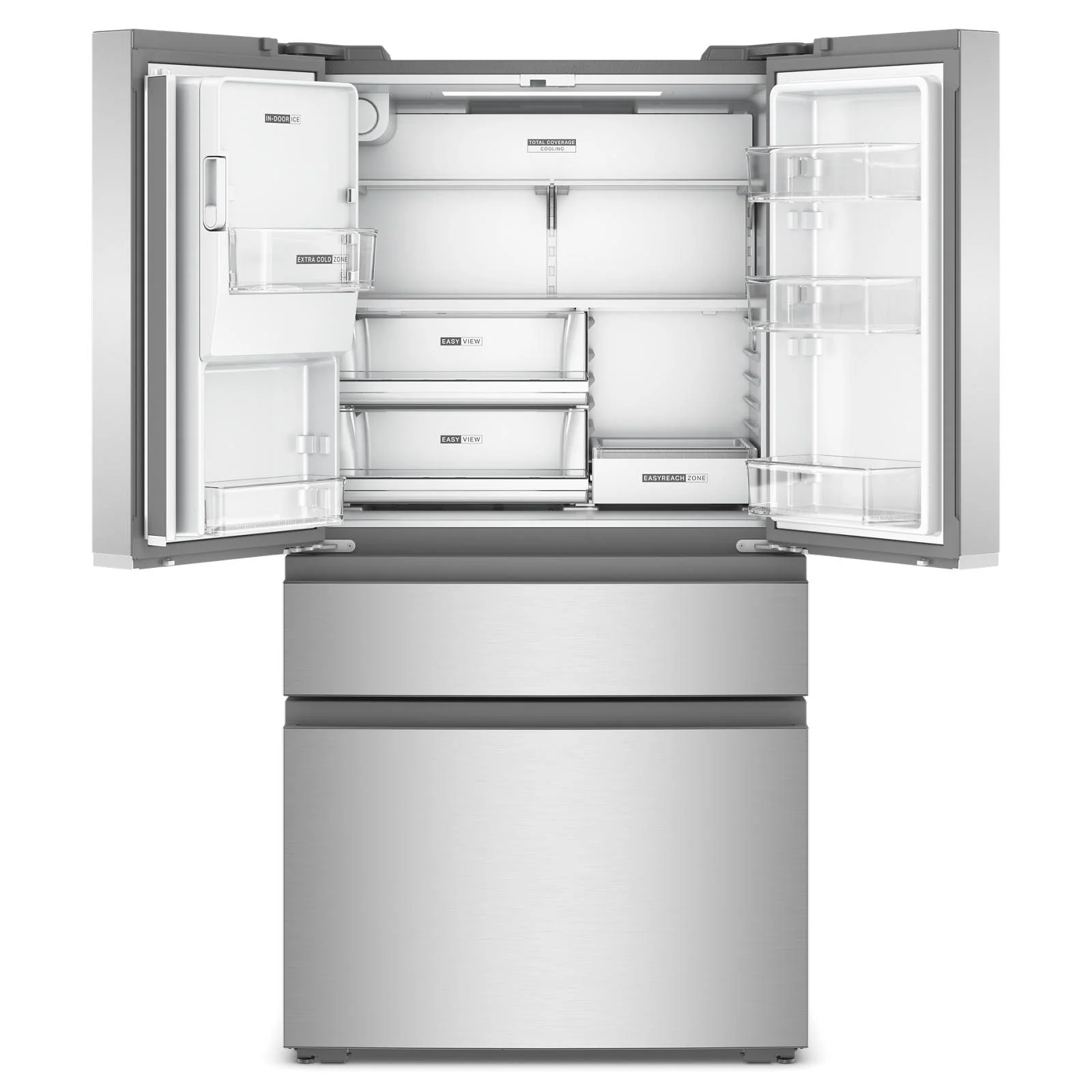 Whirlpool 36" 22.0 Cu. Ft. Fingerprint-Resistant Stainless Steel Counter-Depth 4-Door French Door Refrigerator – WRMC5036RZ - Image 4