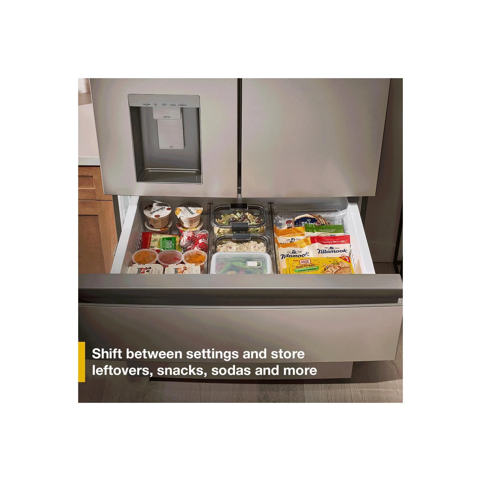 Whirlpool 36" 29 Cu. Ft. Print Resist Black Stainless Steel French Door Refrigerator - WRMF3536SV - Image 12