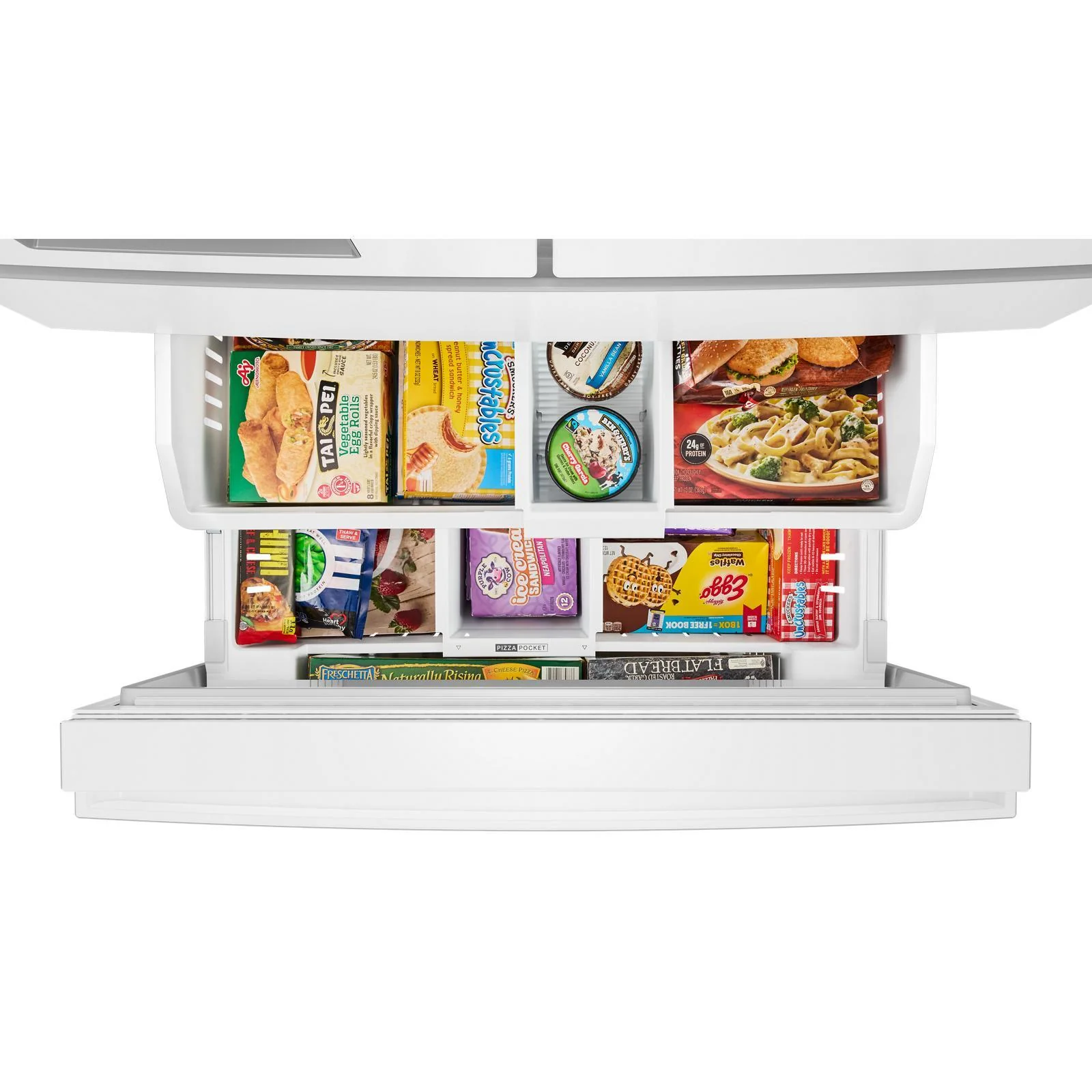 Whirlpool 36" 29 Cu. Ft. White French Door Refrigerator - WRMF3636SW - Image 8
