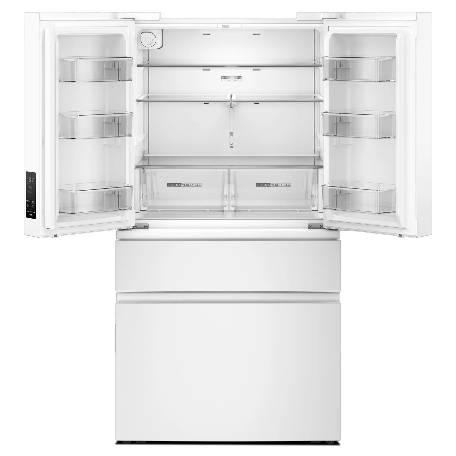 Whirlpool 36" 30 Cu. Ft. White French Door Refrigerator - WRMF3336SW - Image 3