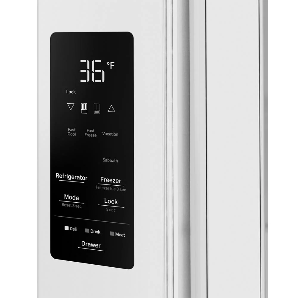 Whirlpool 36" 30 Cu. Ft. White French Door Refrigerator - WRMF3336SW - Image 7