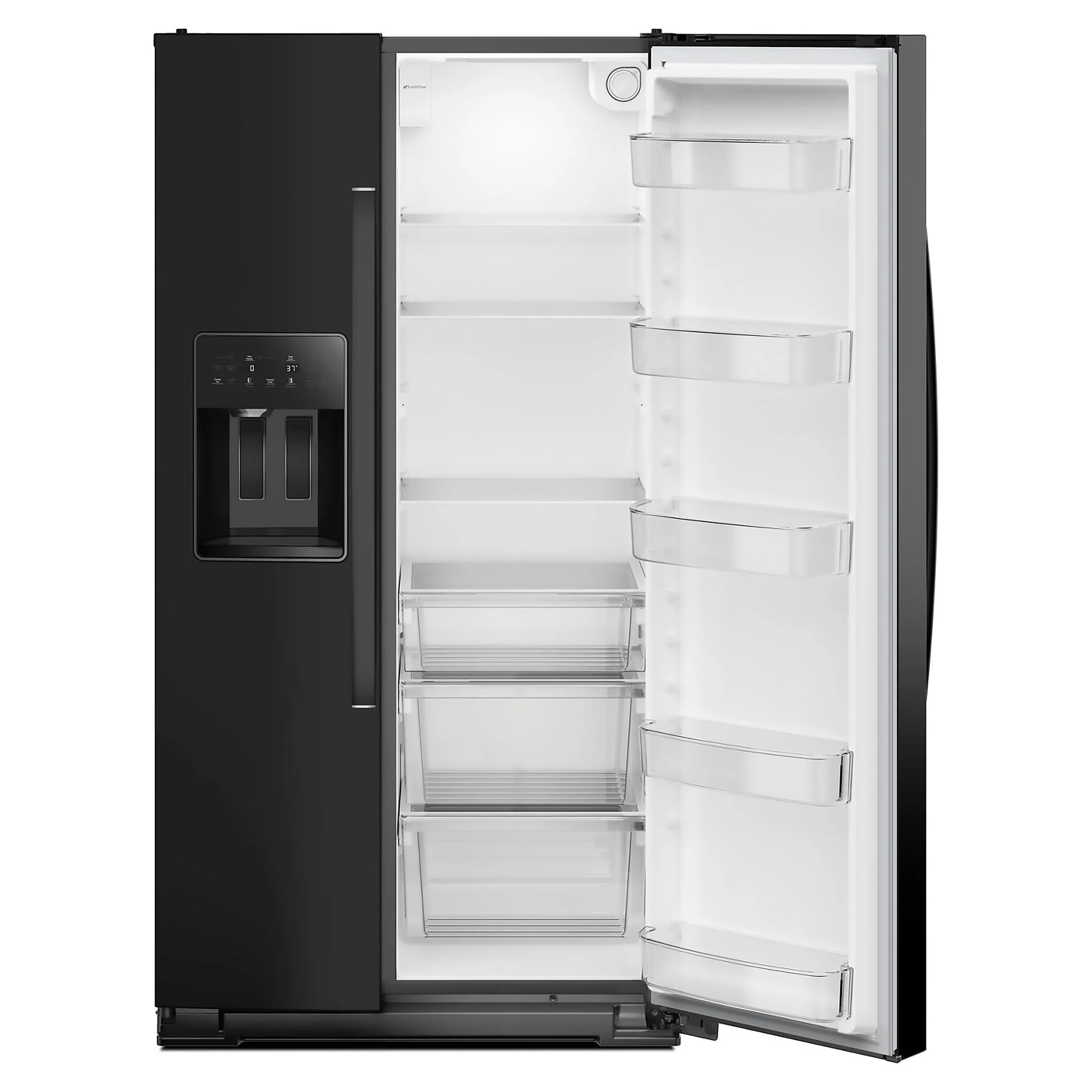 Whirlpool 36" 20.85 Cu. Ft. Black Counter-Depth Side-by-Side Refrigerator - WRSC5536RB - Image 5