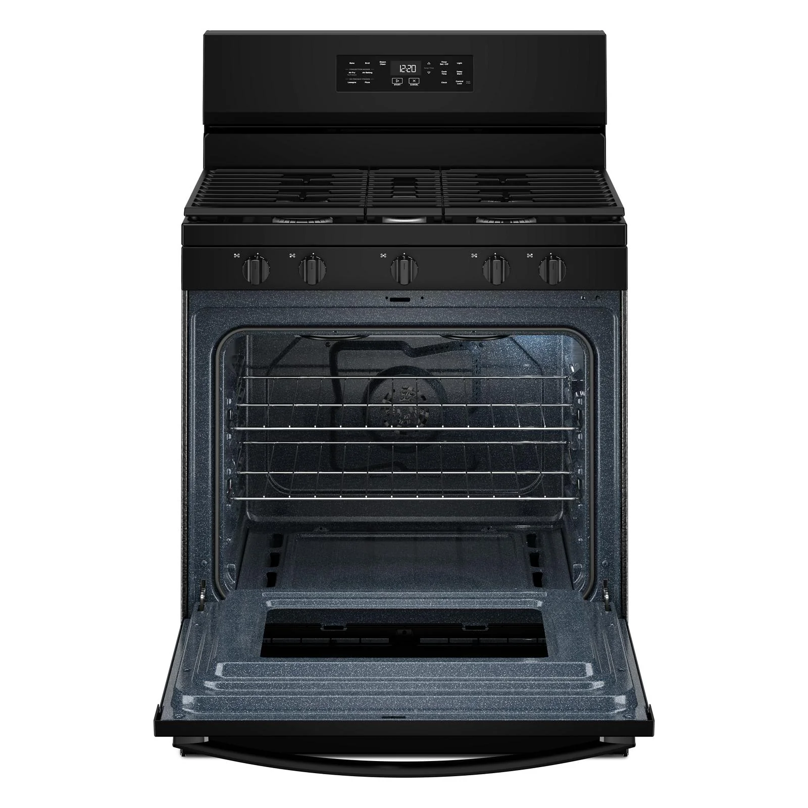 Whirlpool Black Freestanding Gas Single Oven Convection Range (5.0 Cu. Ft.) - WFGS4530SB - Image 5