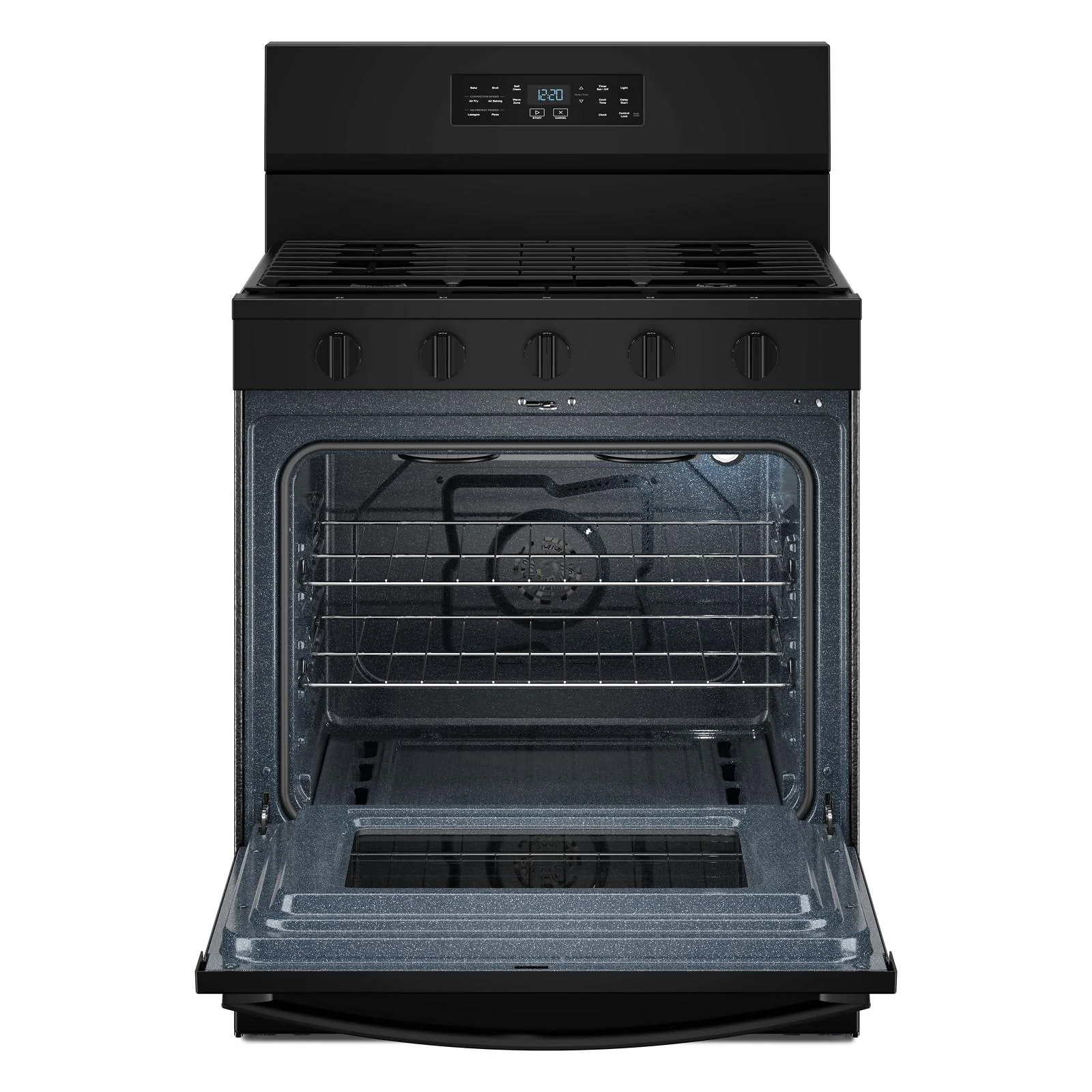 Whirlpool Black Freestanding Gas Single Oven Convection Range (5.0 Cu. Ft.) - WFGS5730SB - Image 3