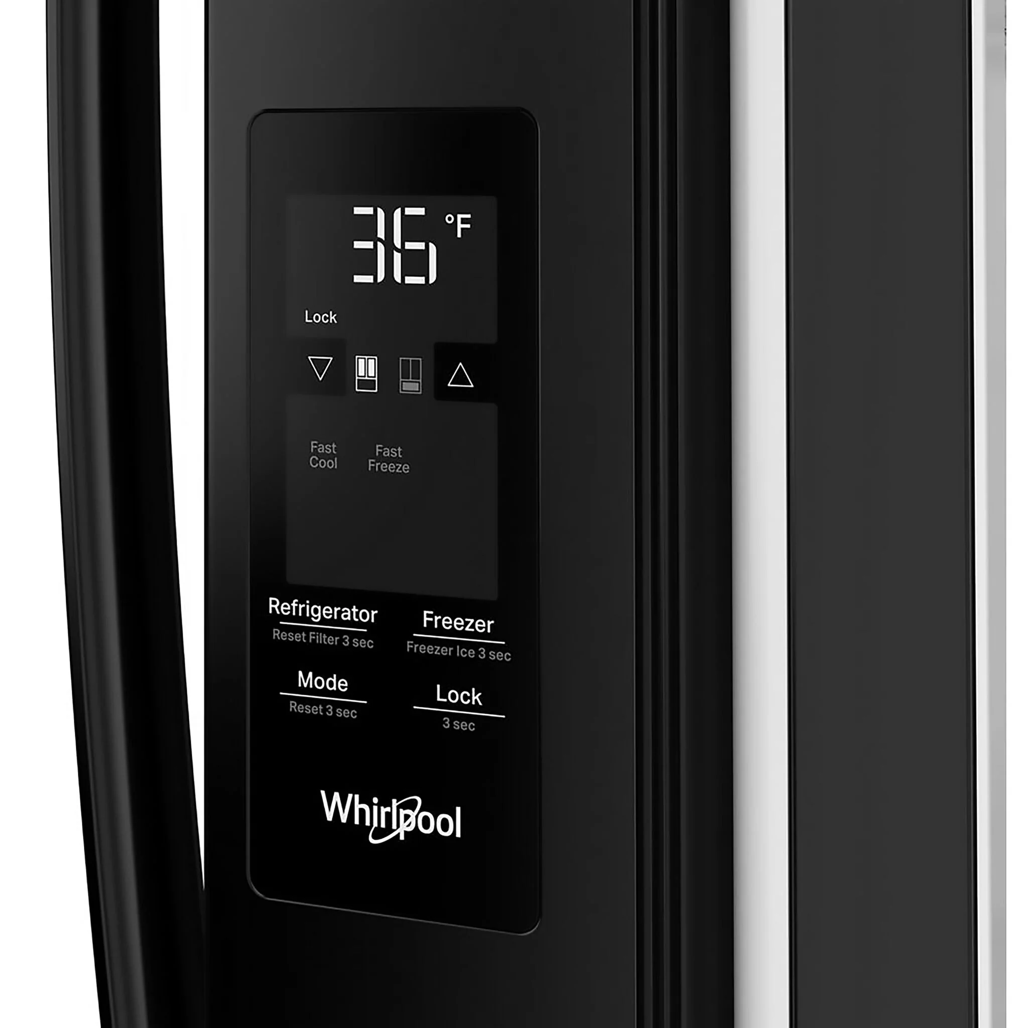 Whirlpool 36" 31 Cu. Ft. Black French Door Refrigerator - WRFF3136SB - Image 4