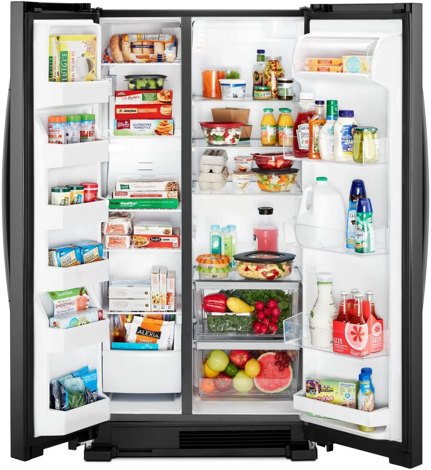 Whirlpool 35.88" 25 Cu. Ft. Black Side-by-Side Refrigerator - WRS315SNHB - Image 5