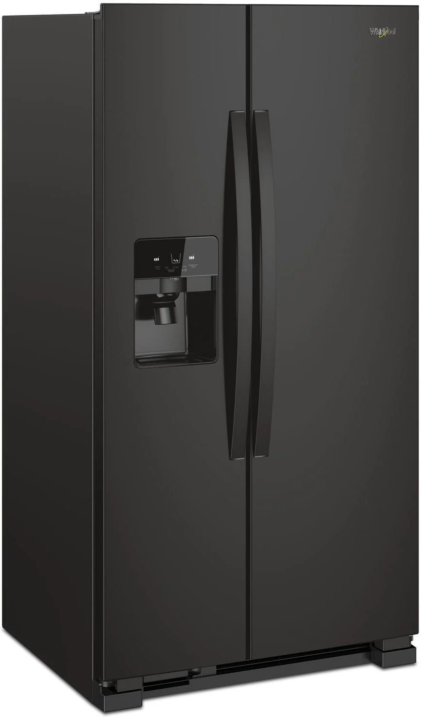 Whirlpool 35.13" 25 Cu. Ft. Black Side-by-Side Refrigerator - WRS325SDHB - Image 3