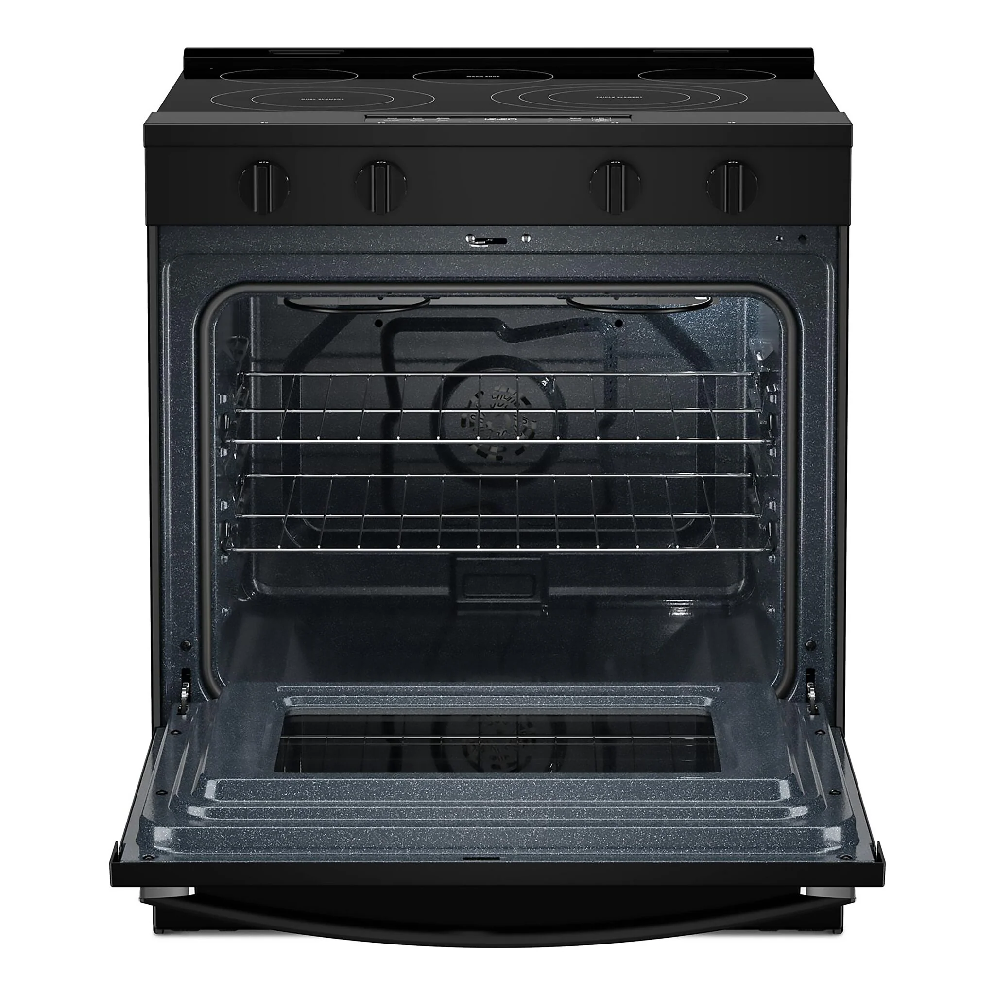 Whirlpool Black Slide-in Electric Convection Range (5.3 cu.ft.) - YWSES5030SB - Image 3