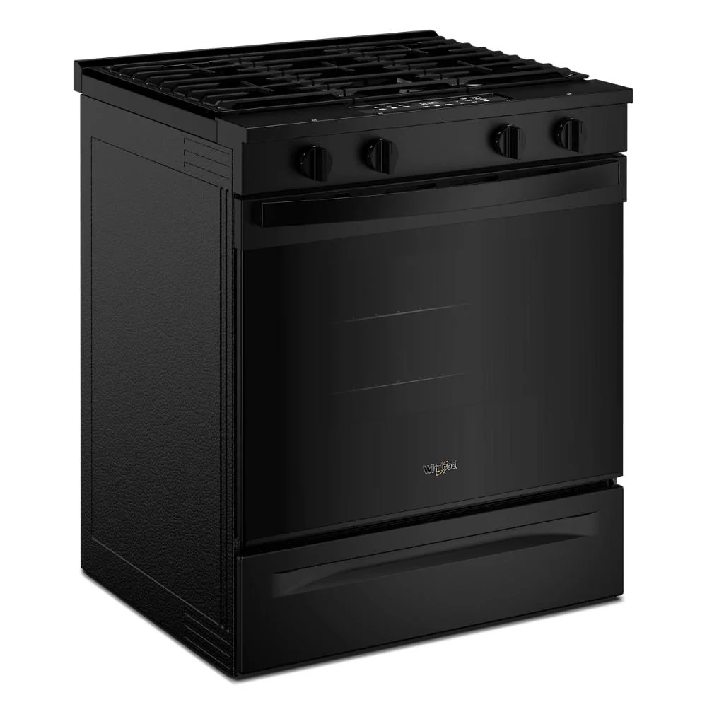 Whirlpool Black Slide-In Smart Gas Range (5.0 Cu. Ft.) - WSGS3330TB - Image 4