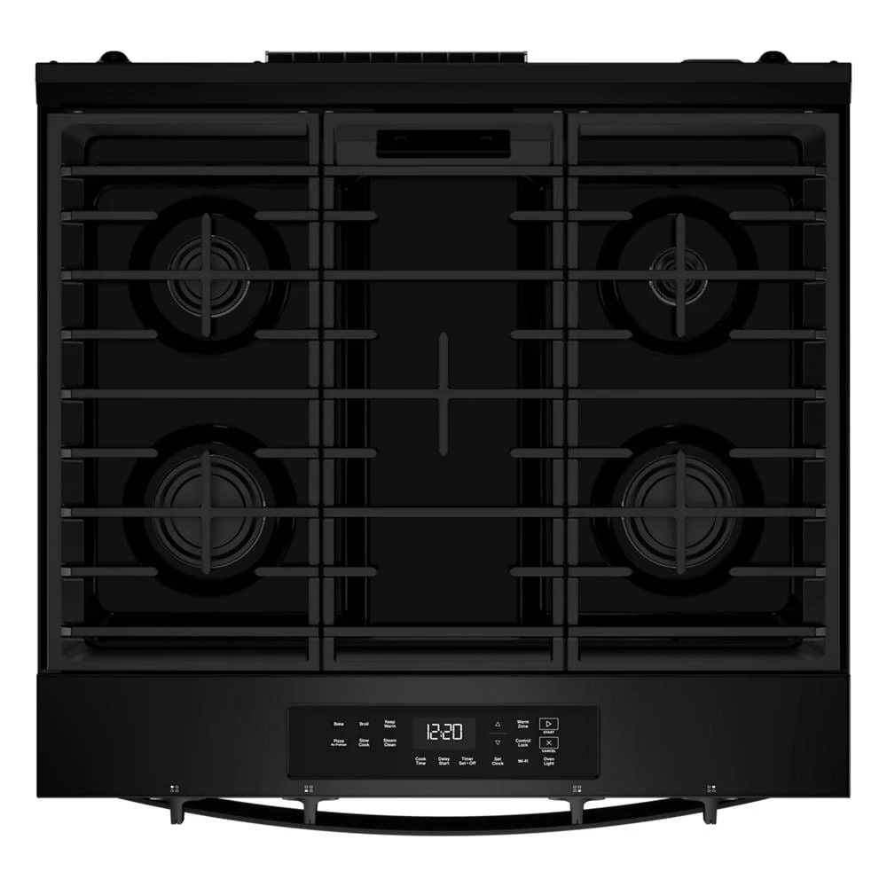 Whirlpool Black Slide-In Smart Gas Range (5.0 Cu. Ft.) - WSGS3330TB - Image 8