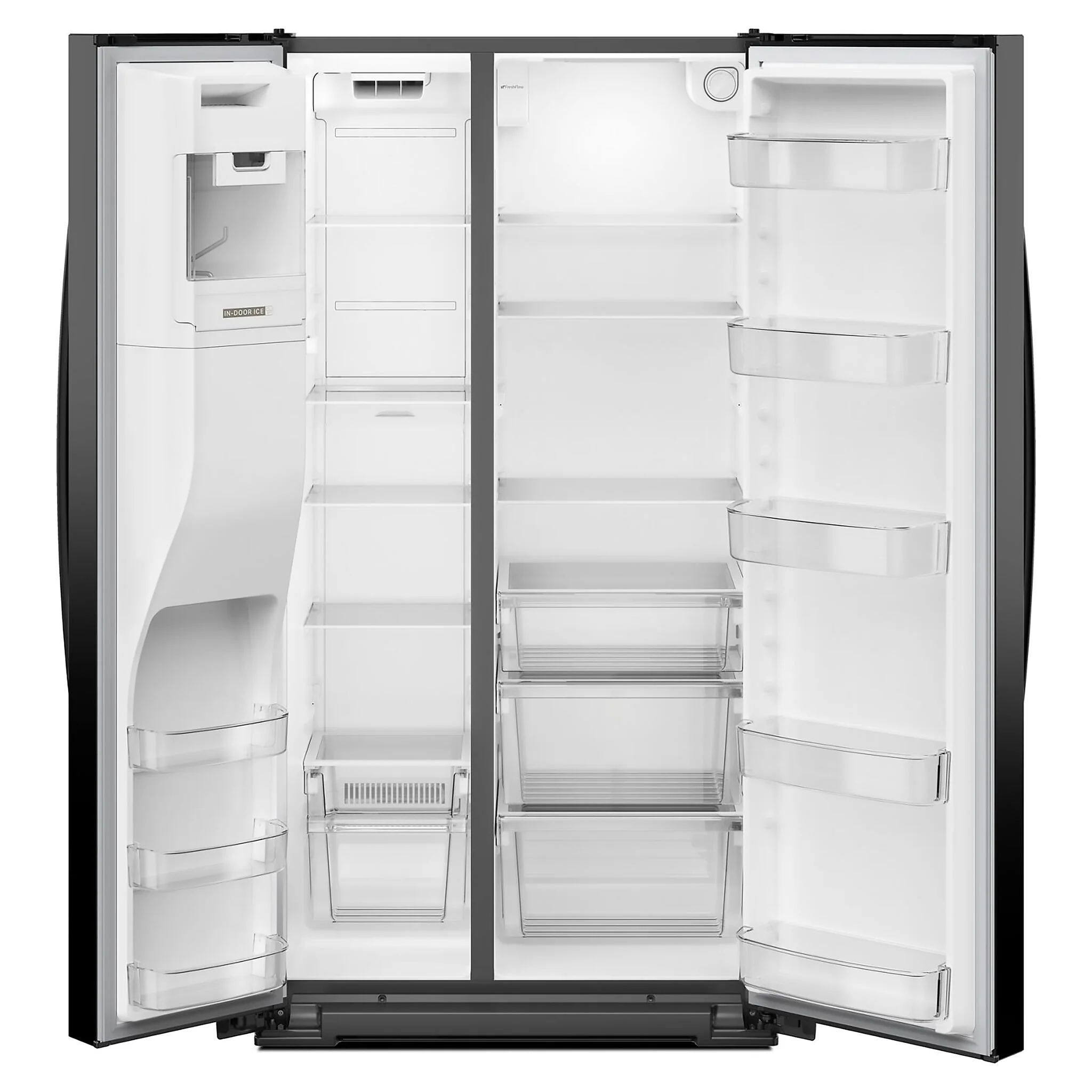 Whirlpool 36" 28.7 Cu. Ft. Black Stainless Side-by-Side Refrigerator - WRSF5536RV - Image 3